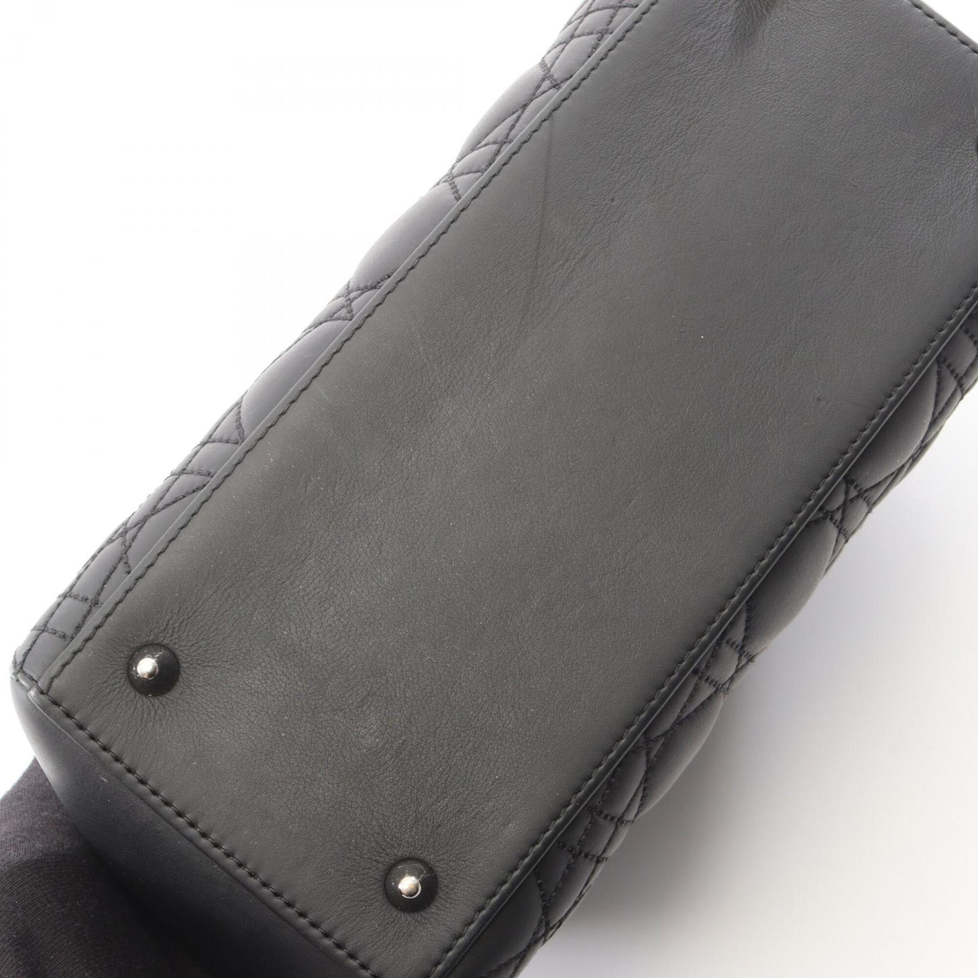 Christian Dior Black Leather Handbag (Pre-Owned)