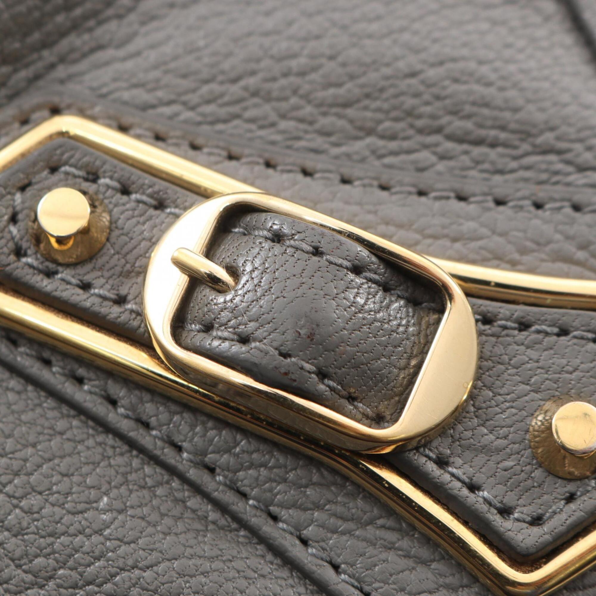 Balenciaga Gray Metallic Leather Handbag Shoulder Bag (Pre-Owned)