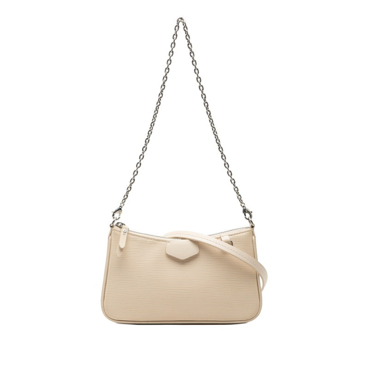 Louis Vuitton Beige Leather Handbag Shoulder Bag (Pre-Owned)