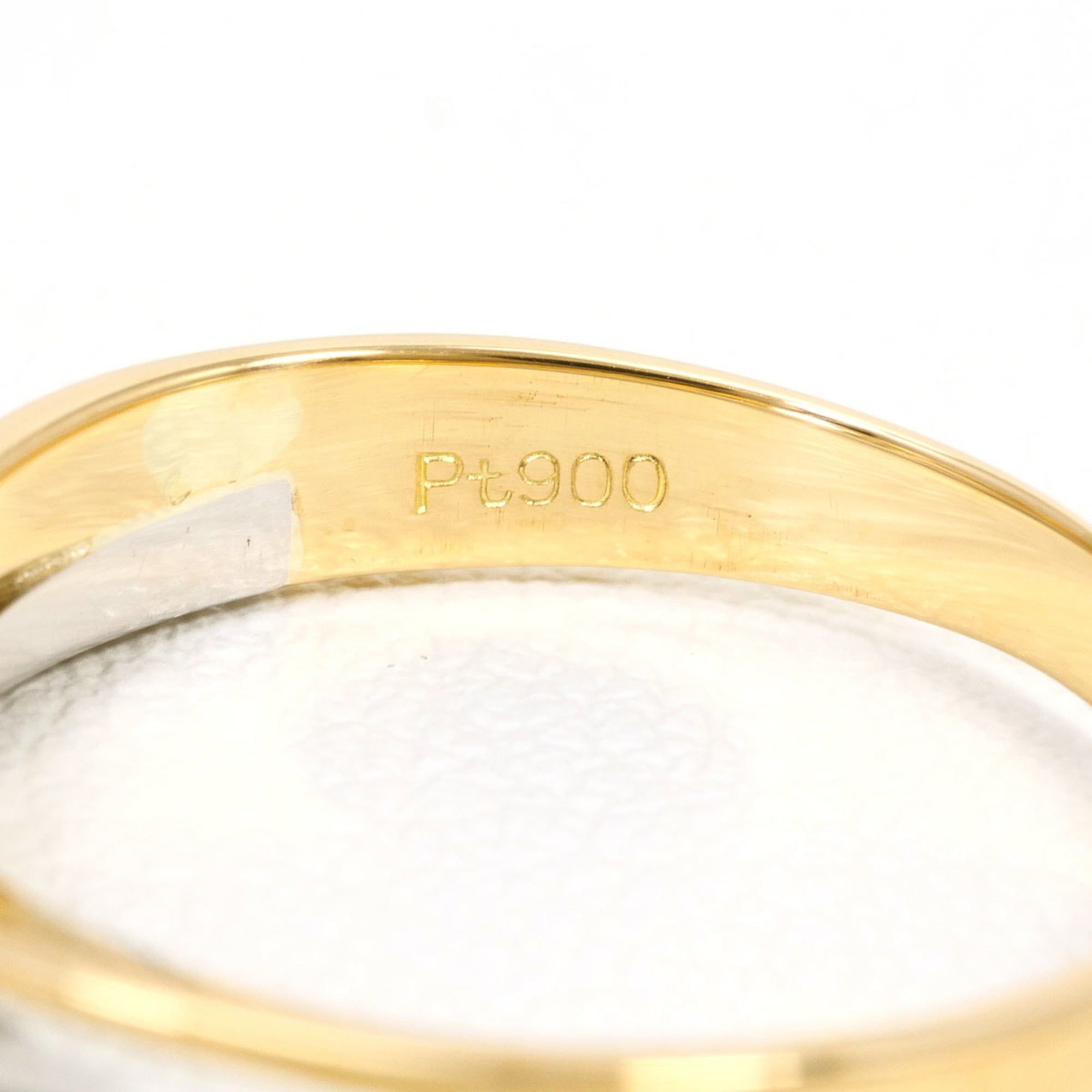 Unbranded Platinum Yellow Gold Yellow Gold (18K) Platinum 900 Band Ring (Pre-Owned)