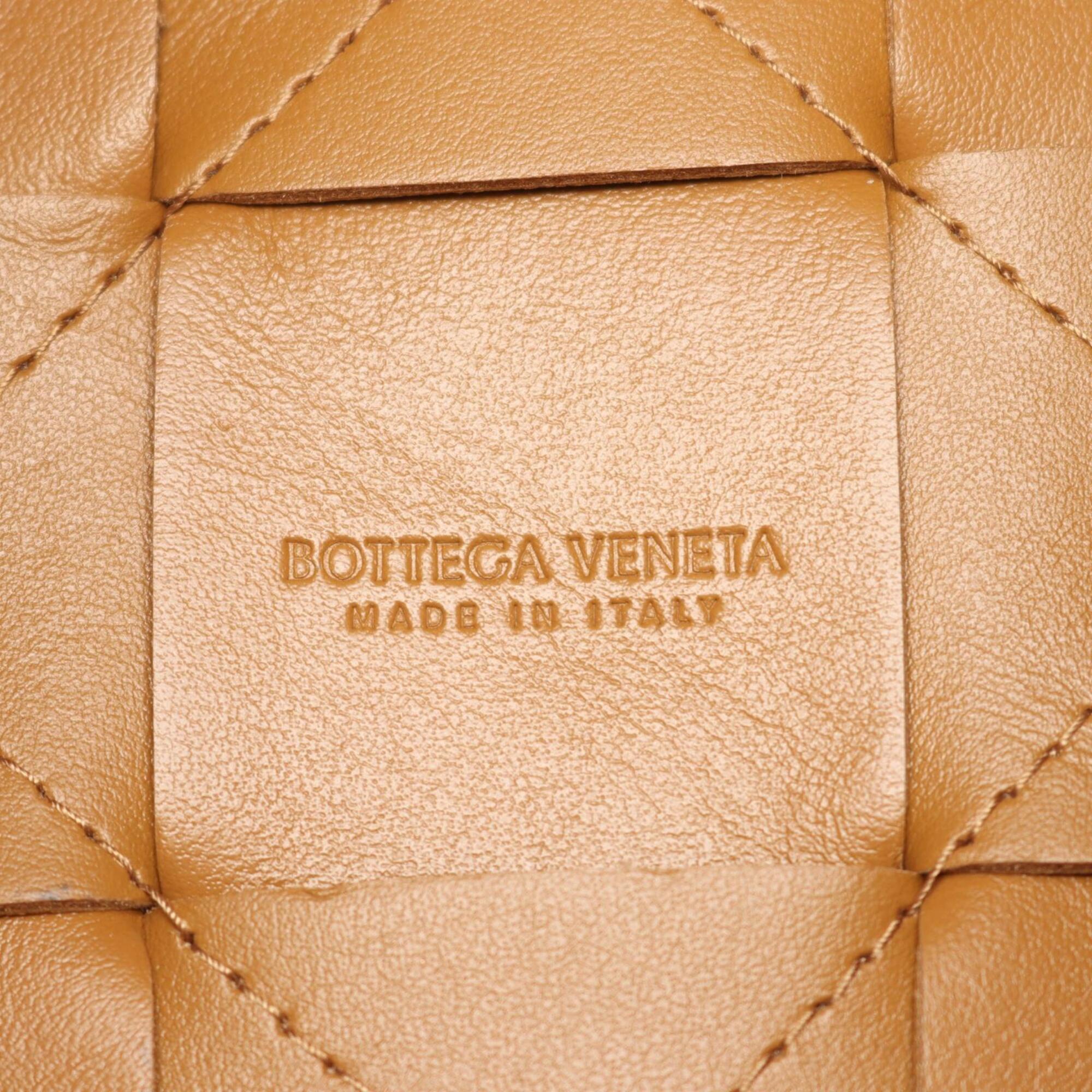 Bottega Veneta Brown Leather Handbag Shoulder Bag (Pre-Owned)