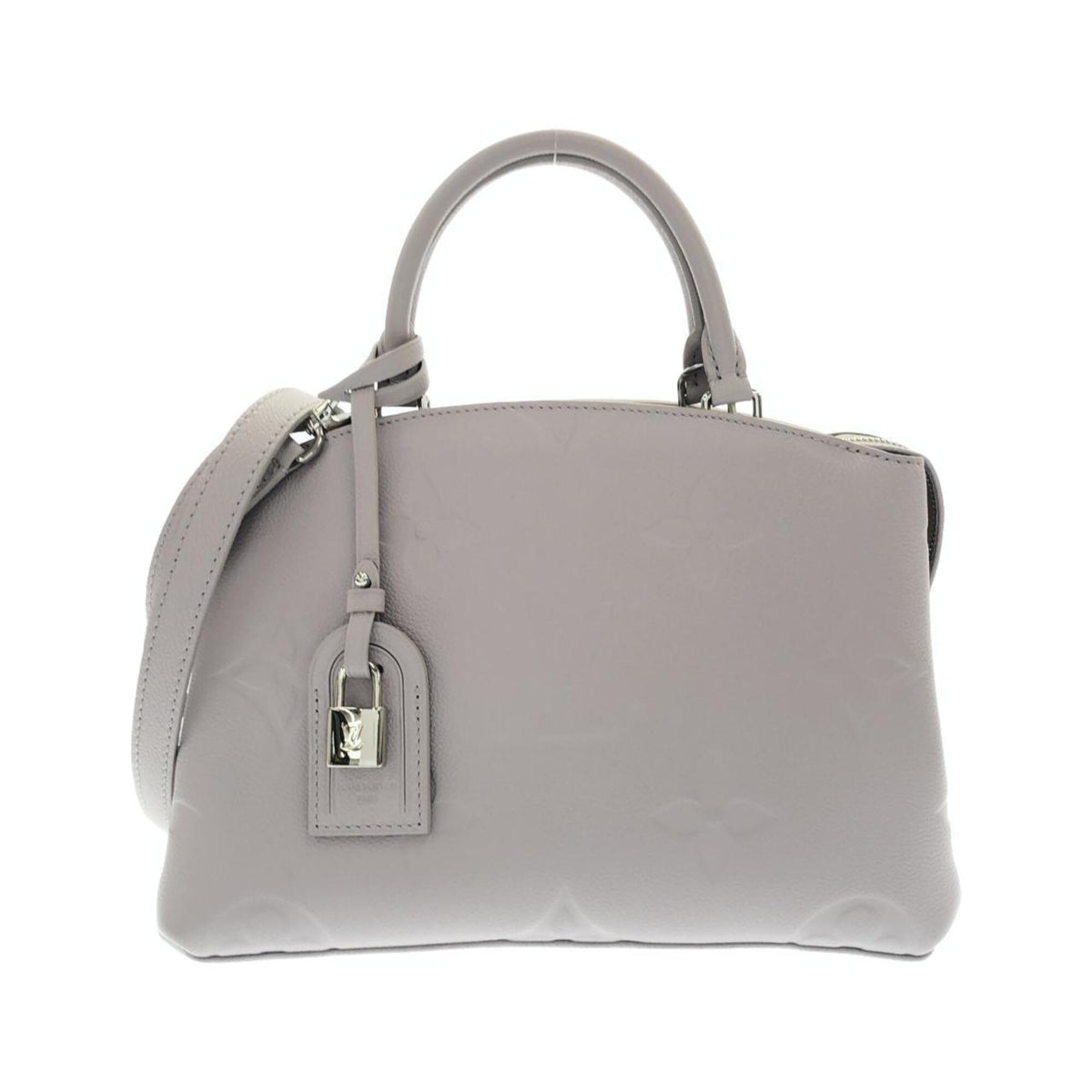 Louis Vuitton Gray Leather Handbag (Pre-Owned)