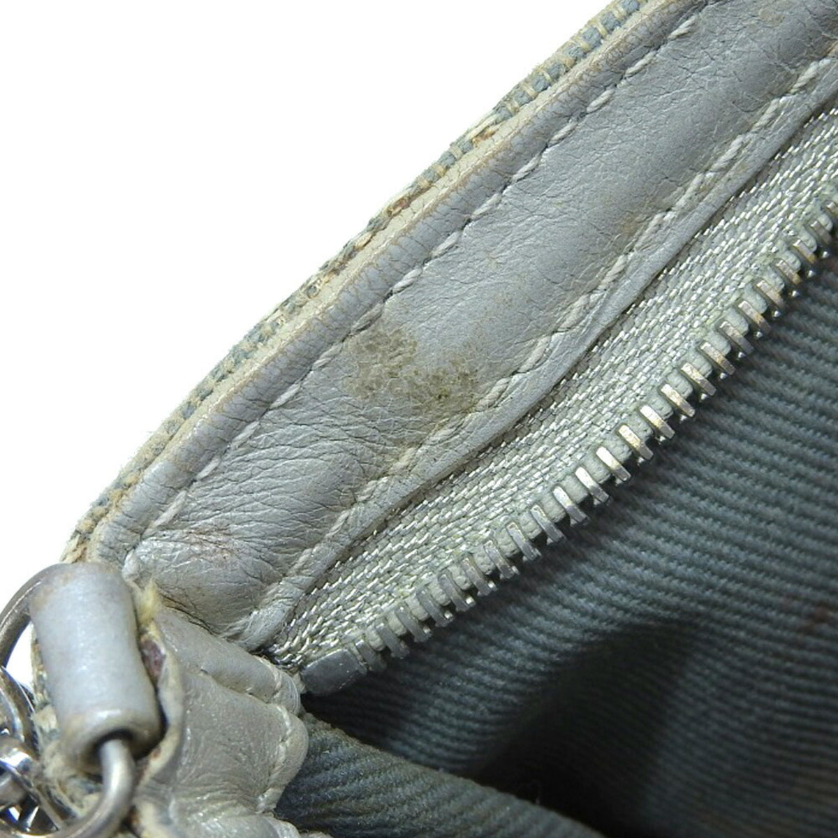 Celine Light Blue Canvas Shoulder Bag (Pre-Owned)