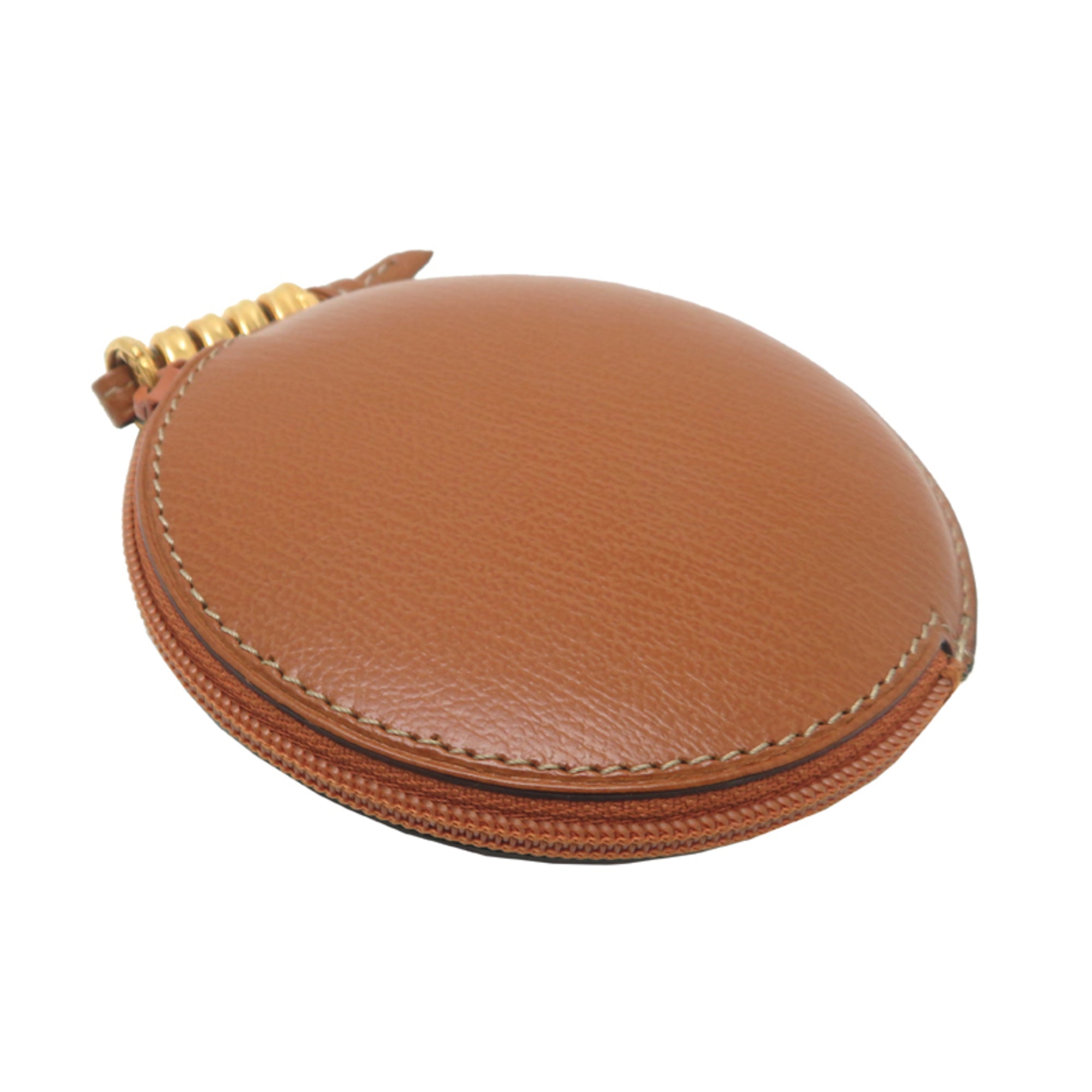 Loewe Brown Leather Coin Purse/Coin Case (Pre-Owned)