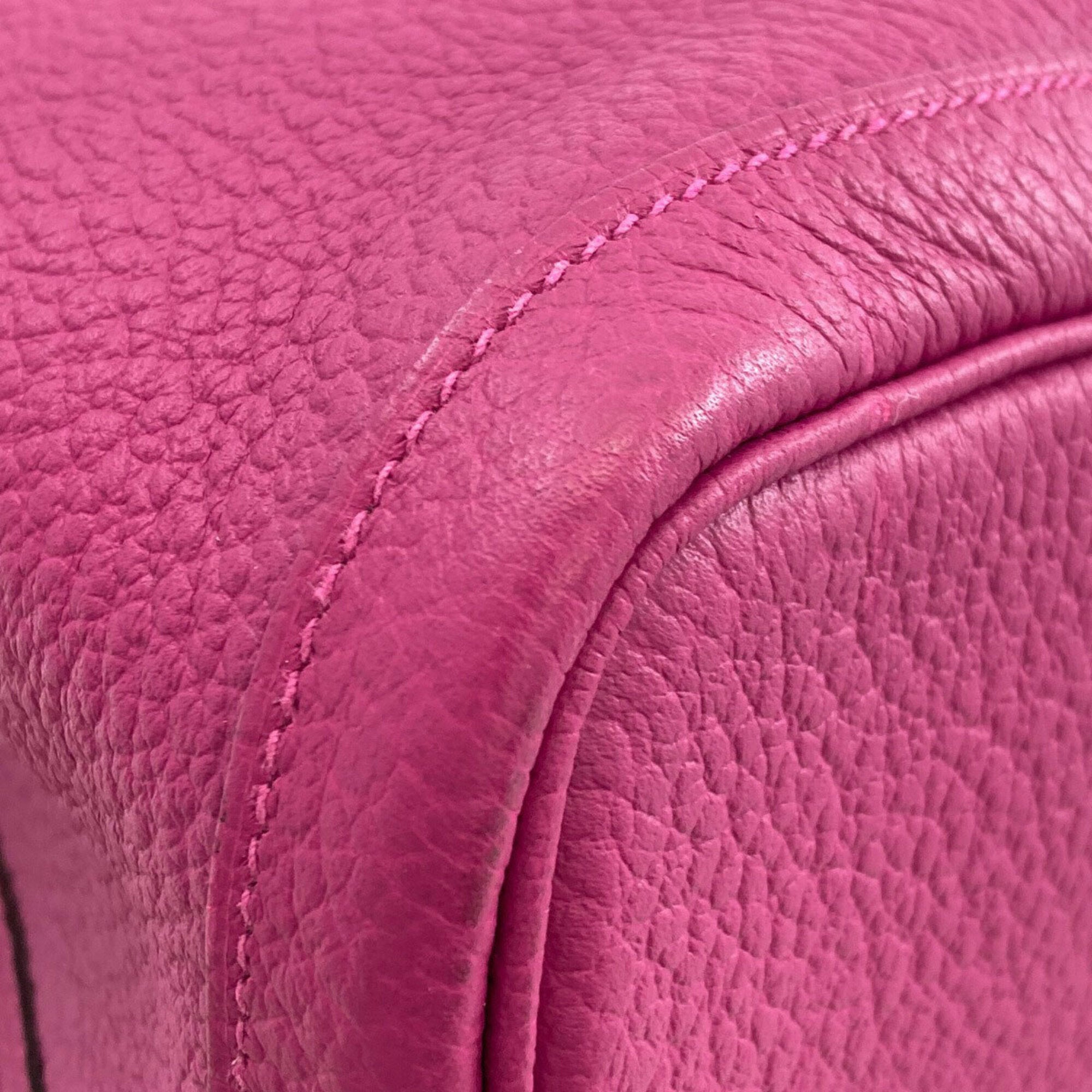 Hermes Pink Purple Negonda Leather Handbag (Pre-Owned)