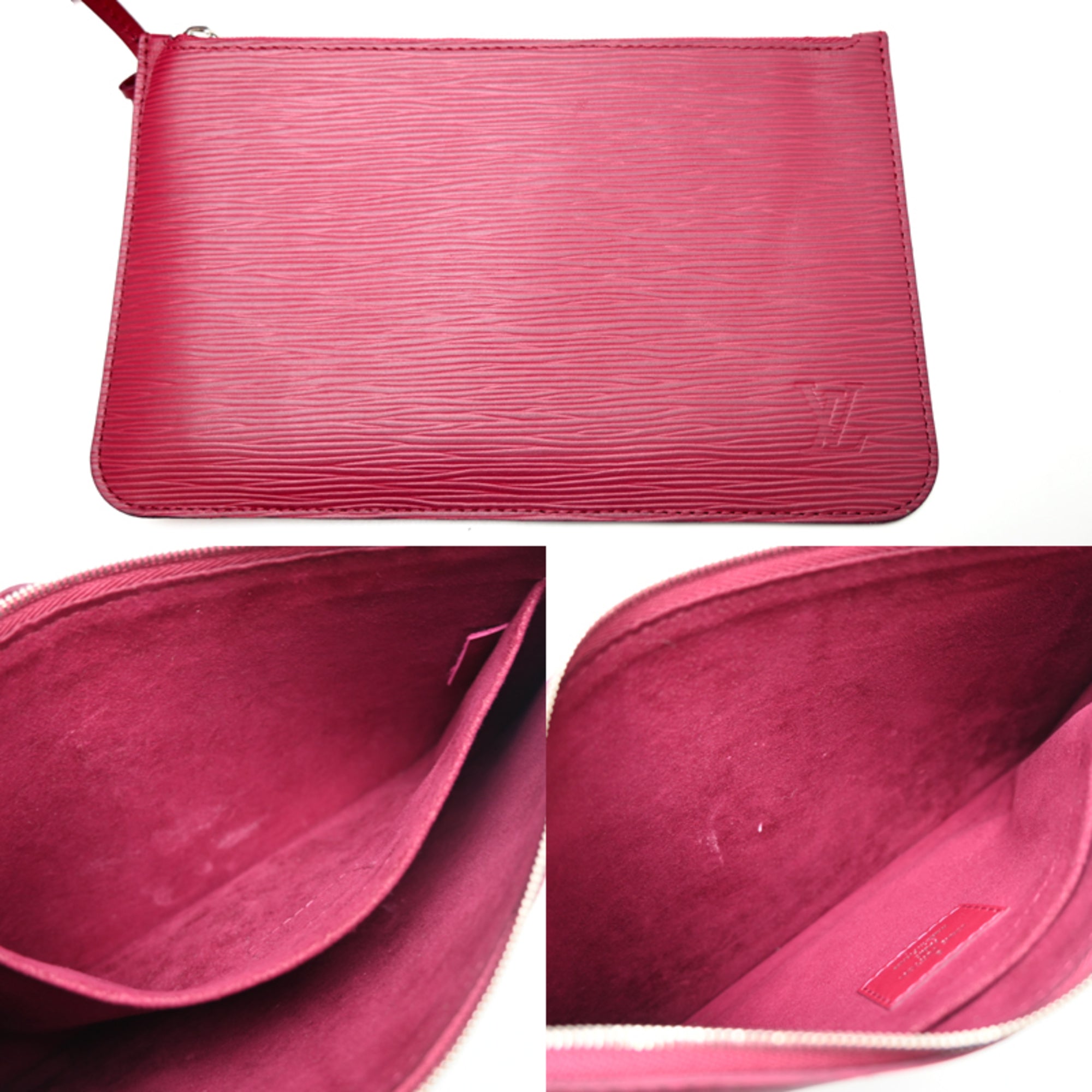 Louis Vuitton Carmine Epi Leather Pouch Tote Bag (Pre-Owned)