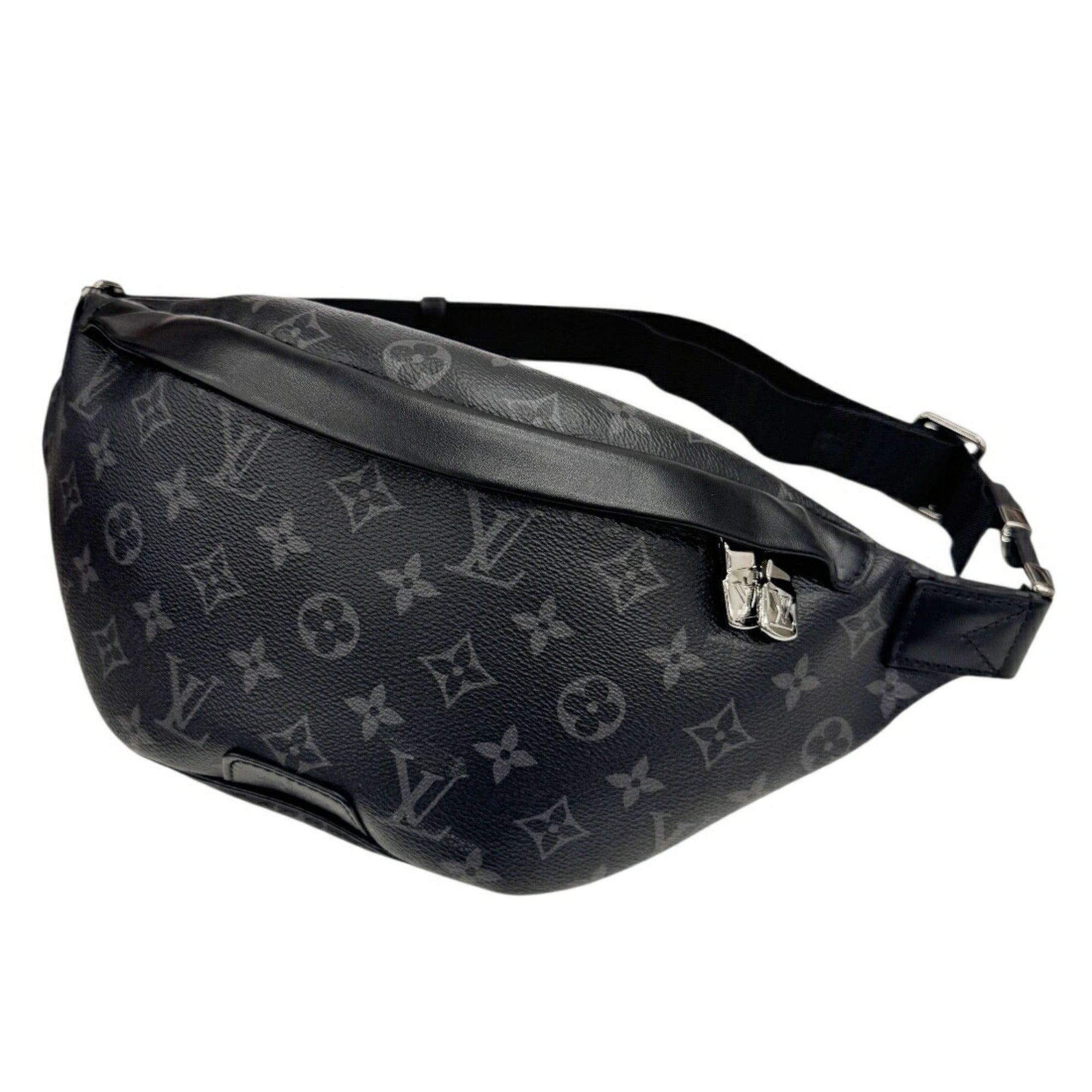 Louis Vuitton Black Gray Monogram Eclipse Leather Sling Bag (Pre-Owned)