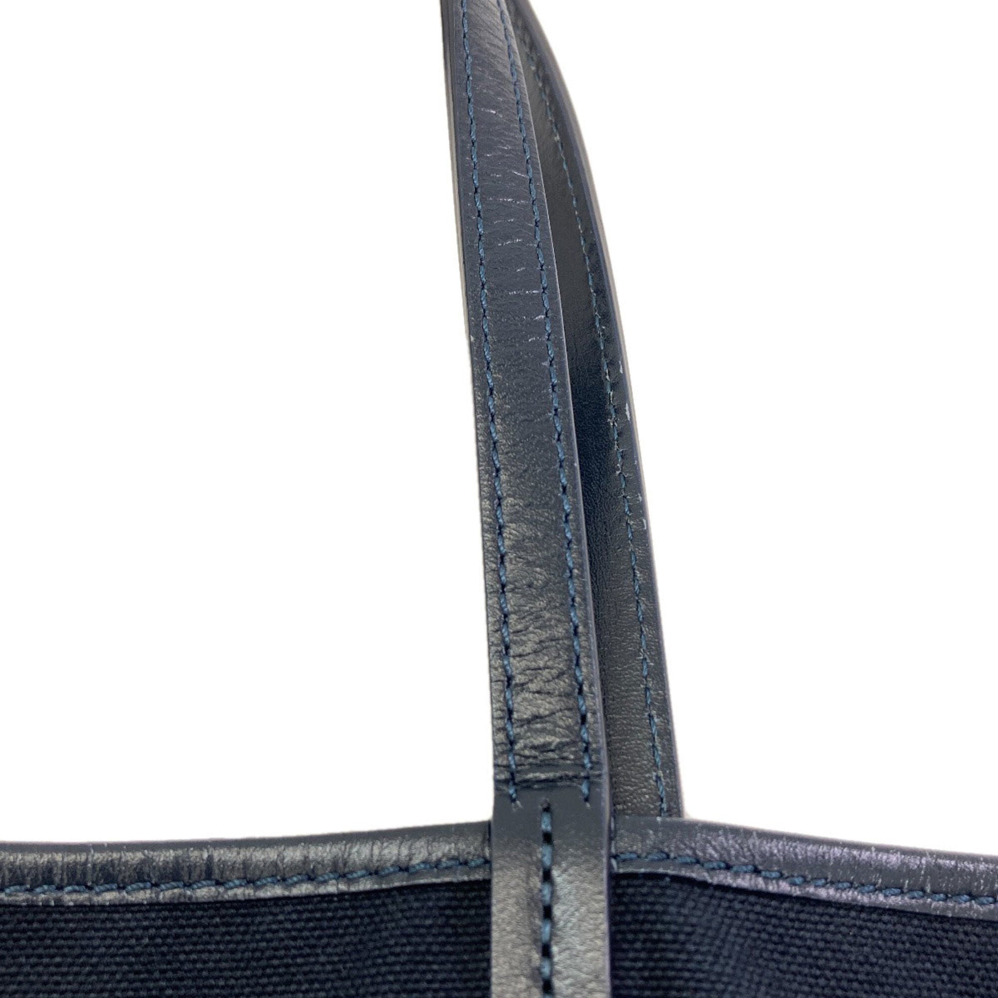 Etro Blue Navy Pvc Canvas Tote Bag (Pre-Owned)