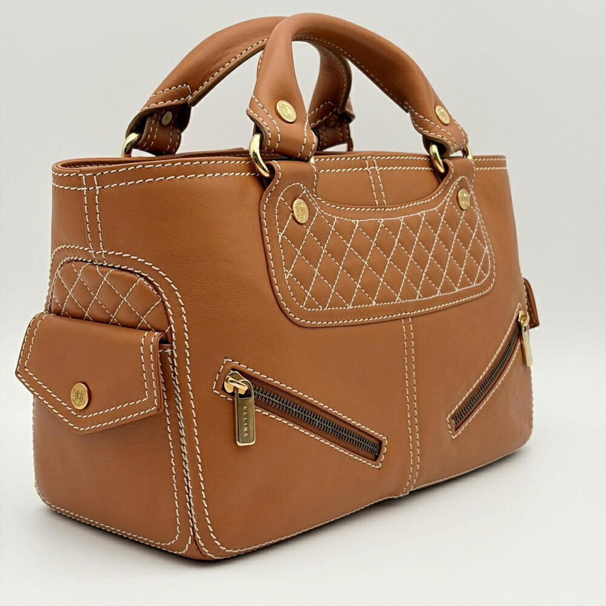Celine Brown Camel Leather Handbag (Pre-Owned)