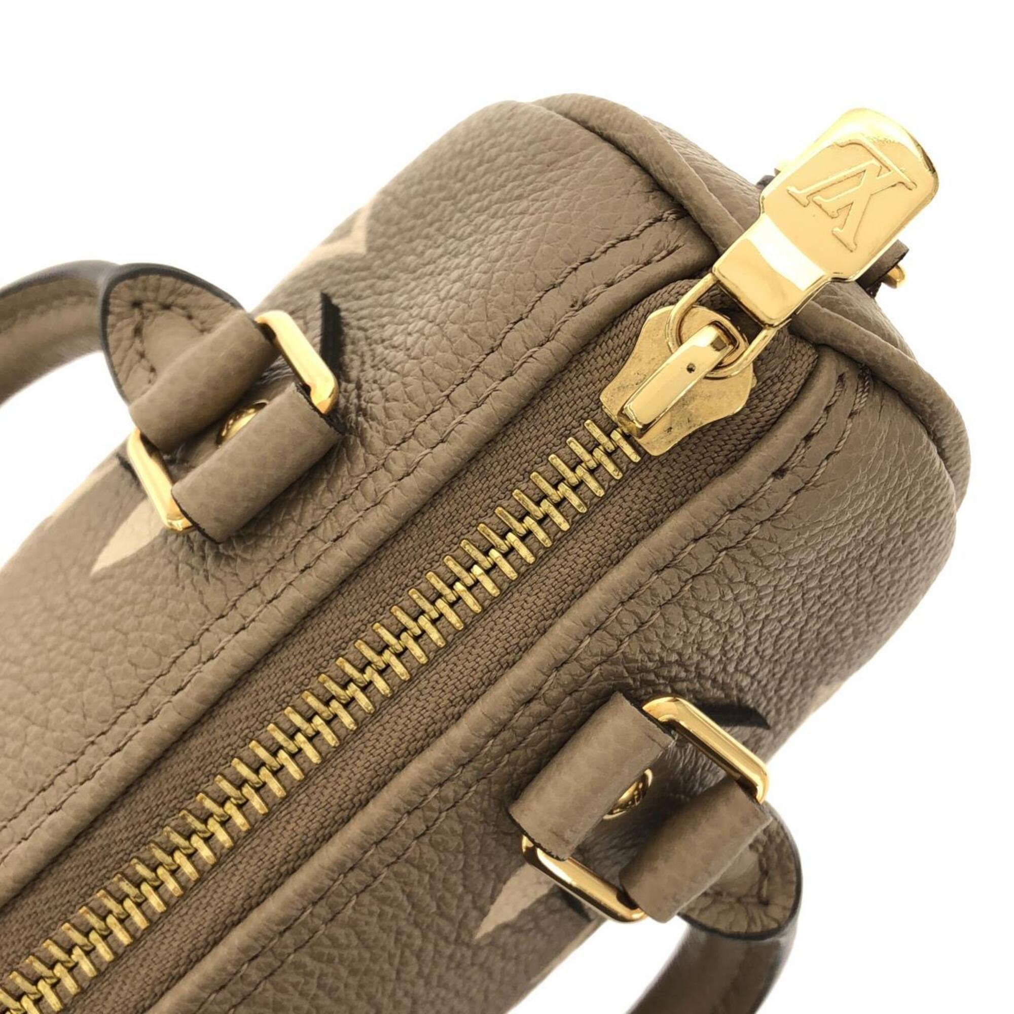 Louis Vuitton Cream Tourterelle Leather Boston Bag (Pre-Owned)