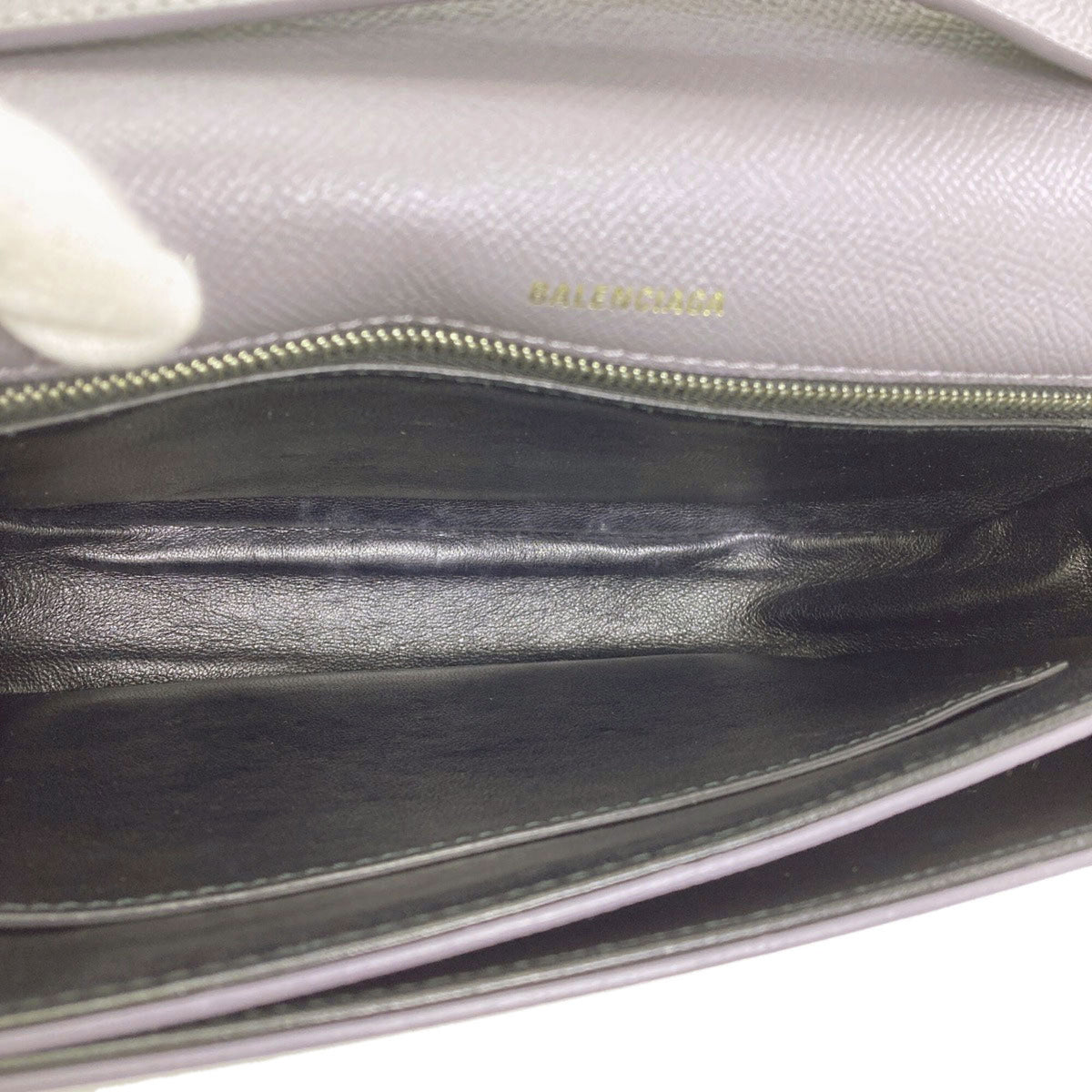 Balenciaga Gray Leather Shoulder Bag (Pre-Owned)