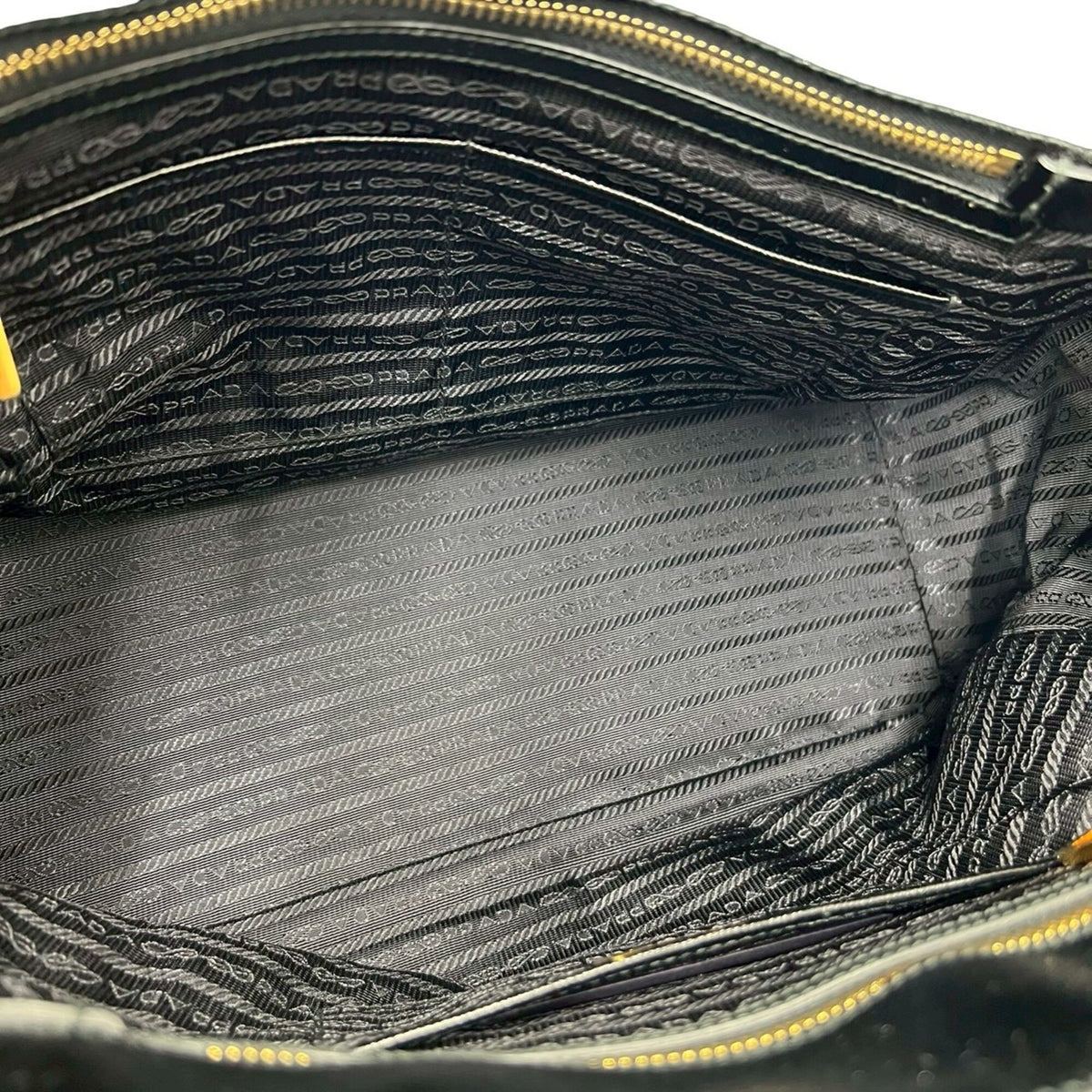 Prada Black Nylon Leather Handbag (Pre-Owned)