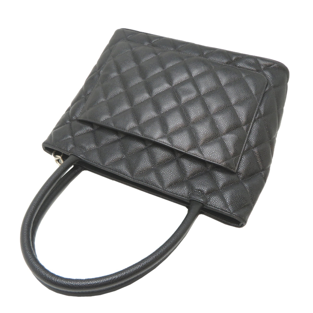 Chanel Black Grained Calfskin Tote Bag (Pre-Owned)