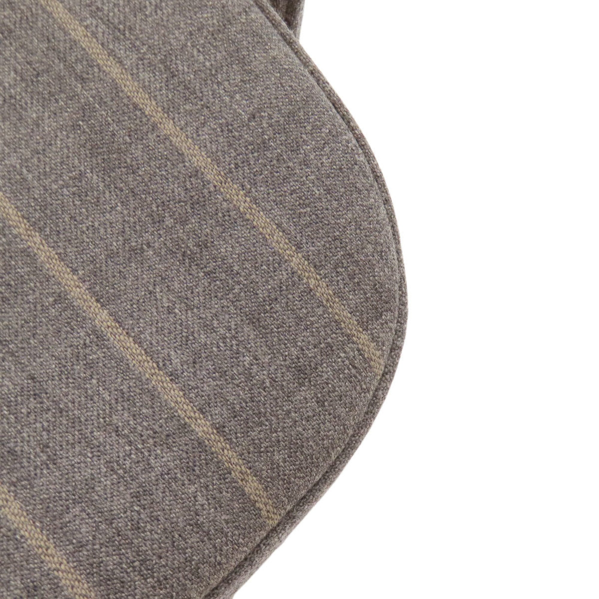 Bally Gray Canvas Shoulder Bag (Pre-Owned)