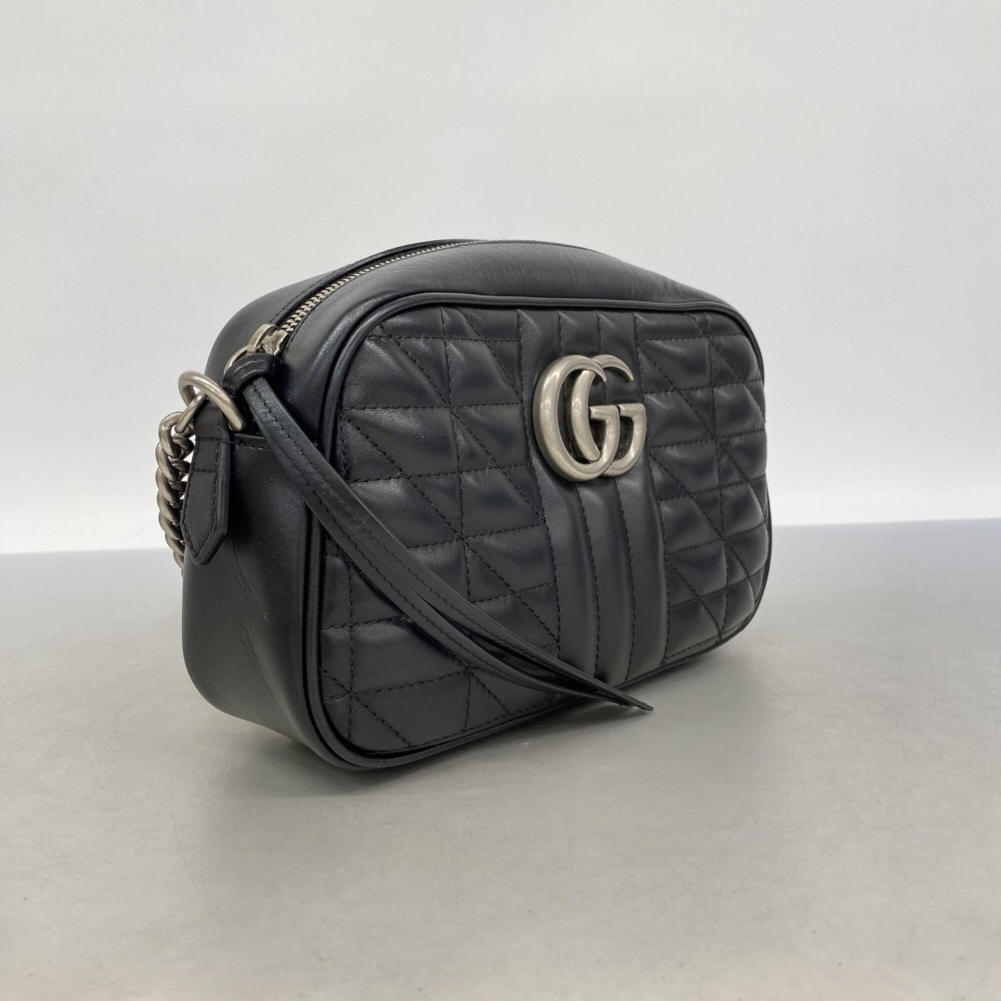 Gucci Black Leather Shoulder Bag (Pre-Owned)