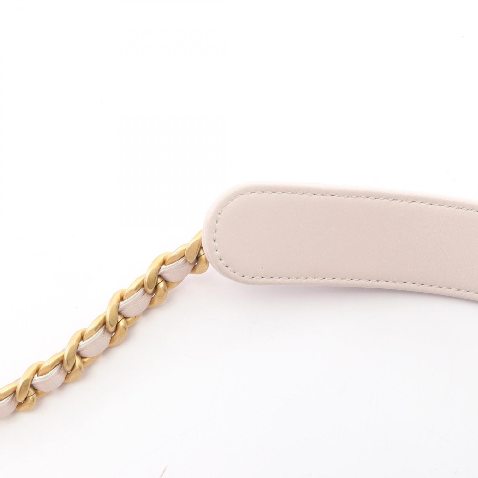 Chanel Pink Leather Handbag Shoulder Bag (Pre-Owned)