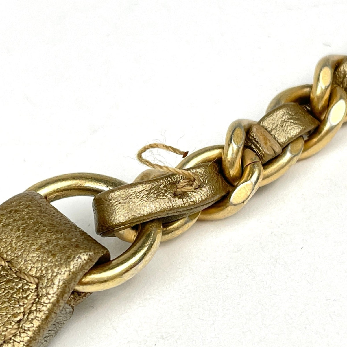 Chanel Matelasse Gold Silver Leather Shoulder Bag (Pre-Owned)