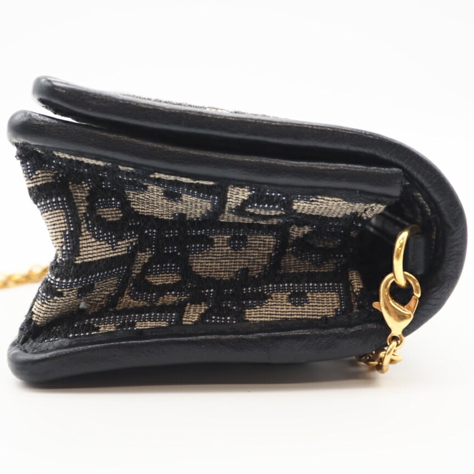 Christian Dior Navy Canvas Pouch Shoulder Bag (Pre-Owned)