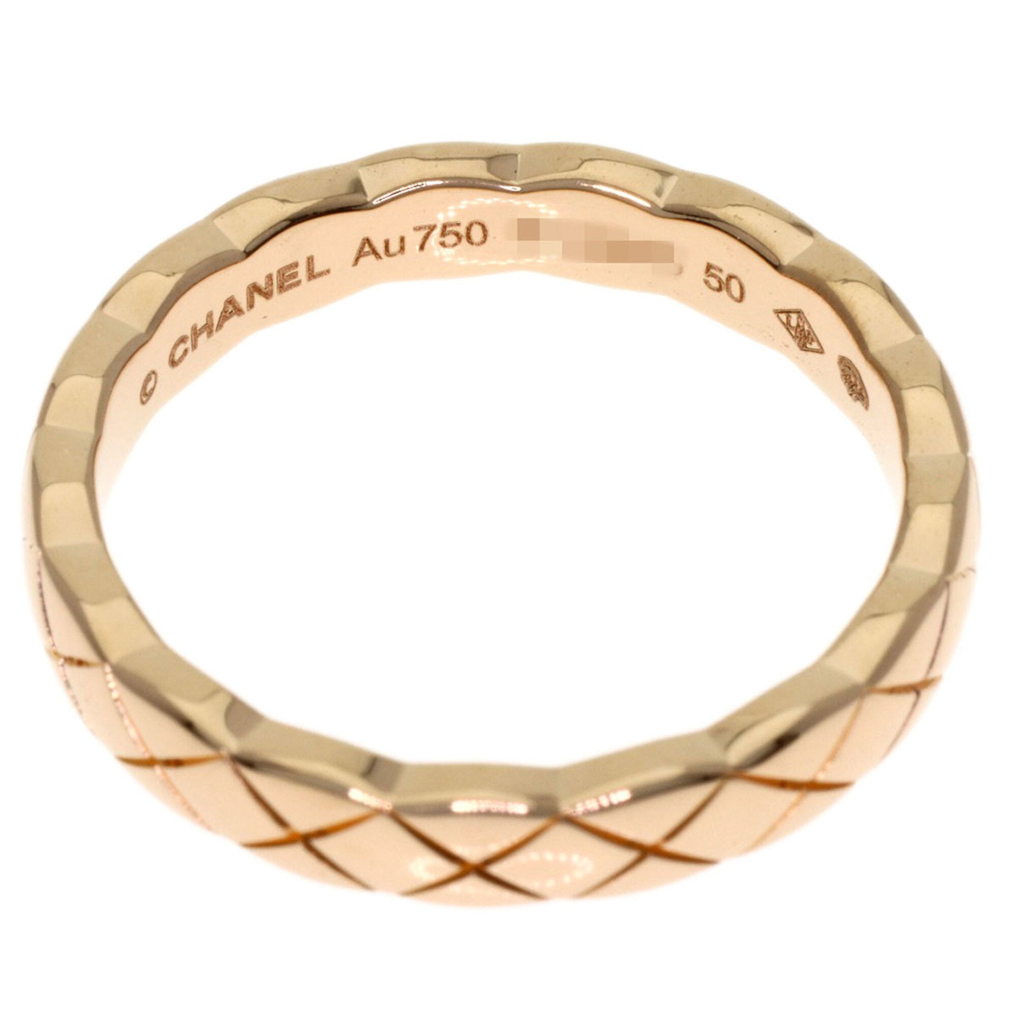 Chanel Pink Gold (18K) Band Ring (Pre-Owned)
