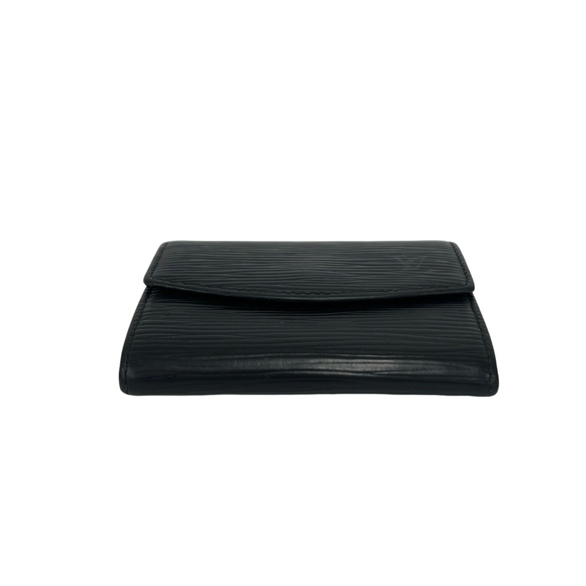 Louis Vuitton Black Leather Coin Purse/Coin Case (Pre-Owned)