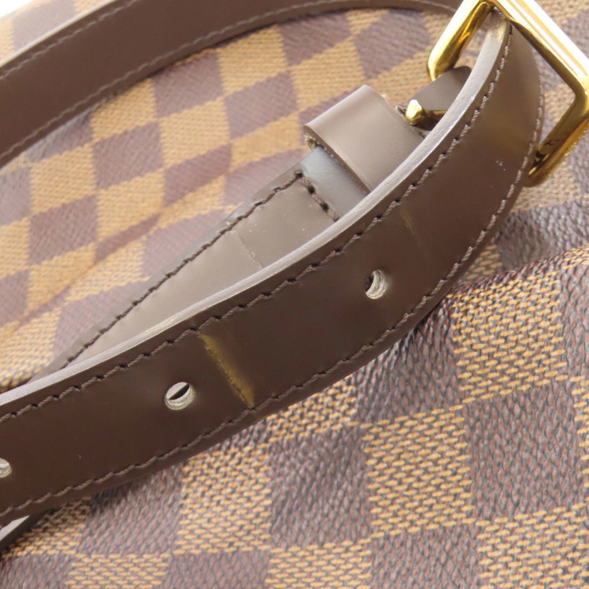 Louis Vuitton Damier Damier Canvas Ebene Damier Canvas Shoulder Bag (Pre-Owned)