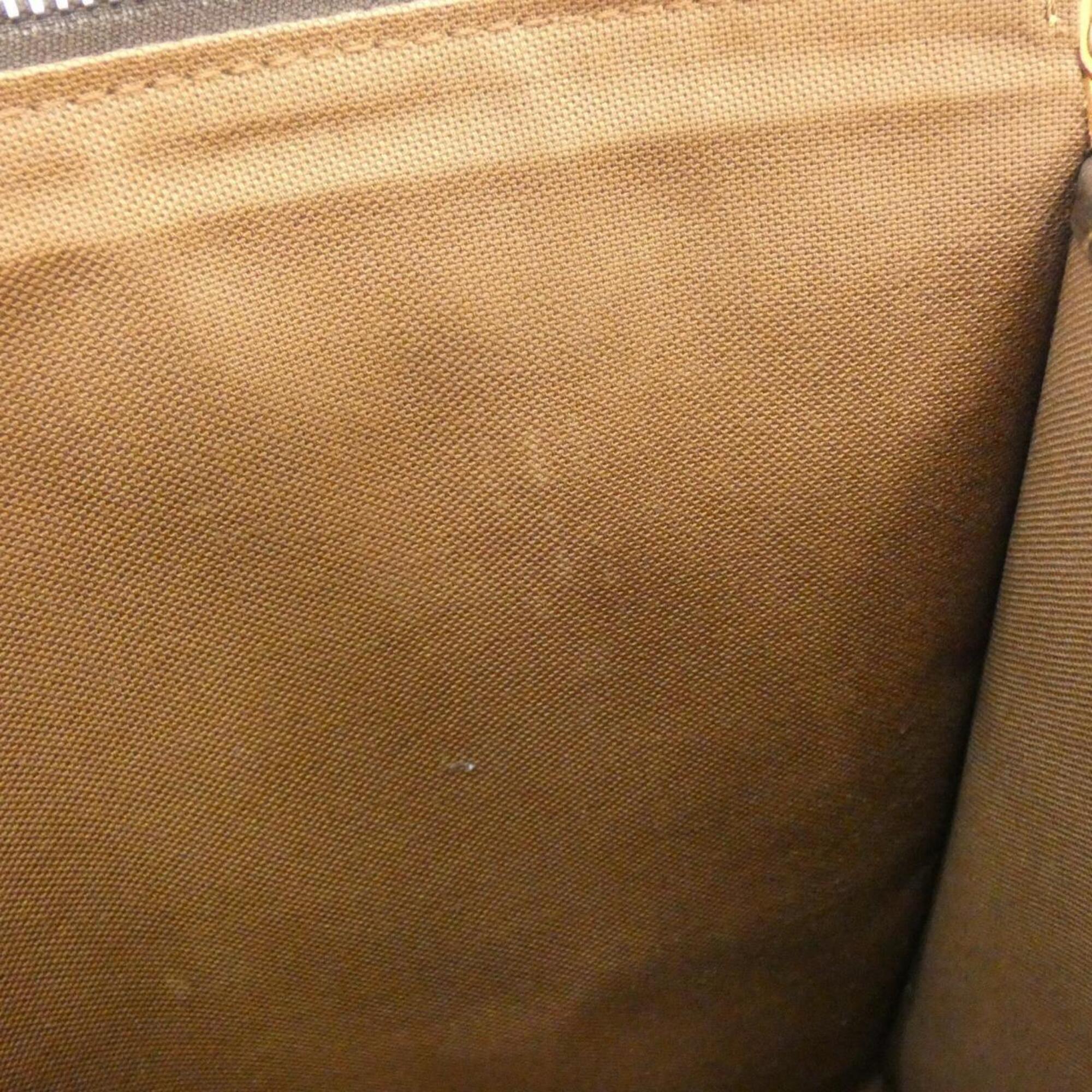 Louis Vuitton Monogram Marron Coated Canvas Shoulder Bag (Pre-Owned)
