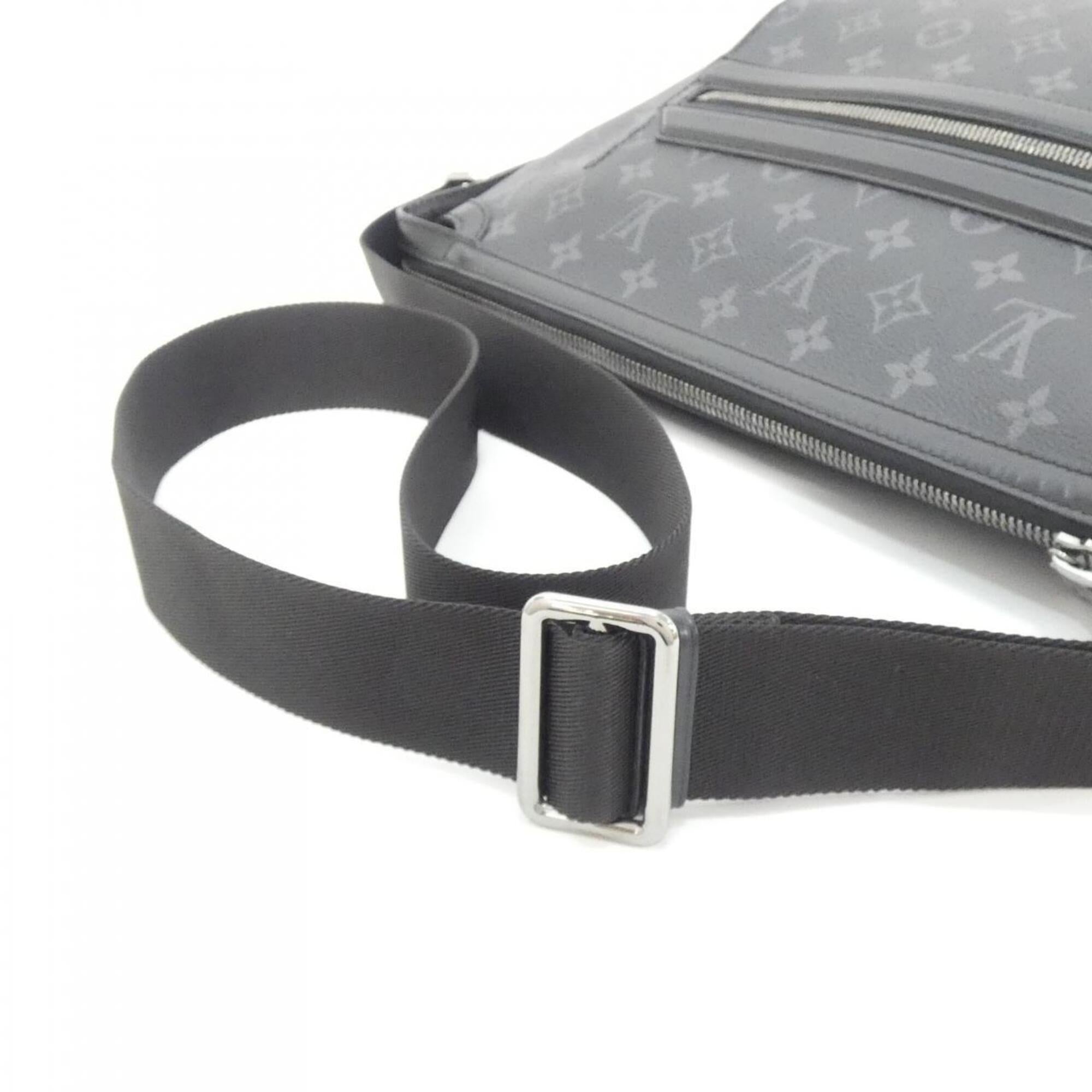 Louis Vuitton Monogram Eclipse Black Coated Canvas Shoulder Bag (Pre-Owned)