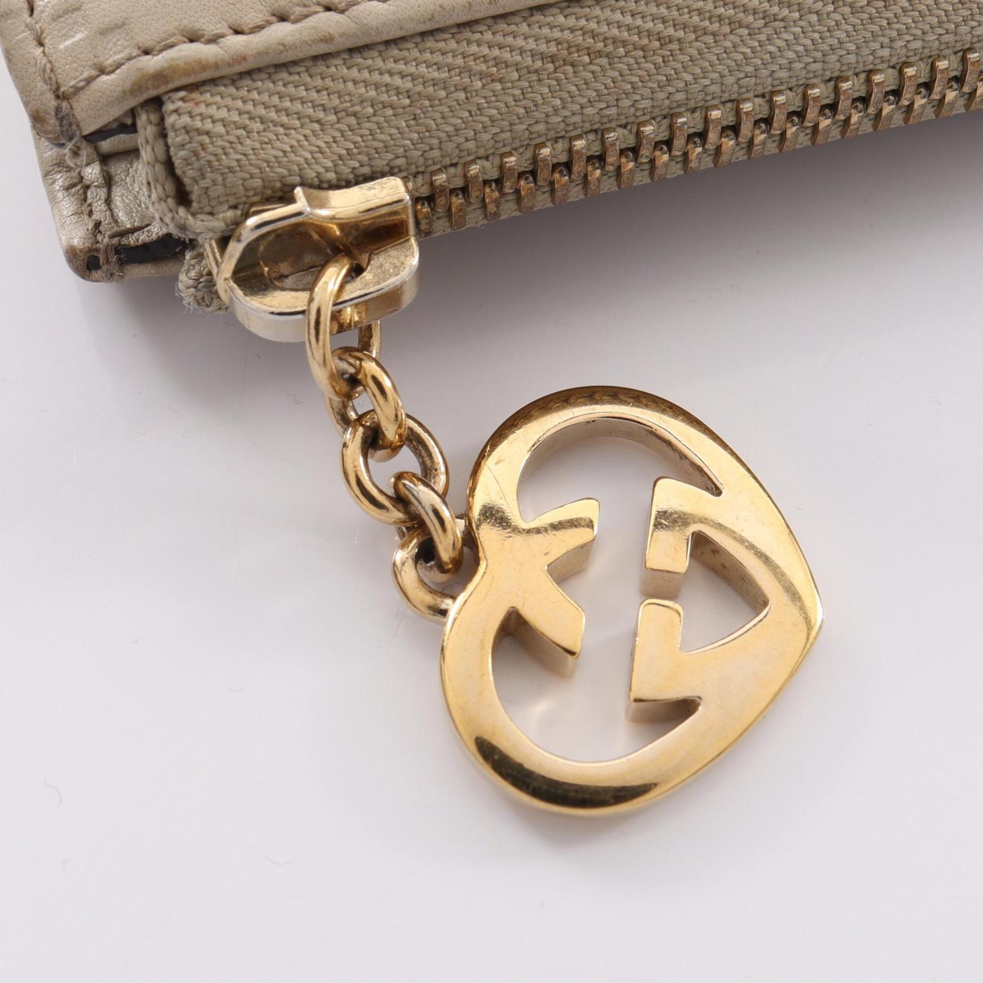 Gucci Ivory Leather Long Wallet (Bi-Fold) (Pre-Owned)