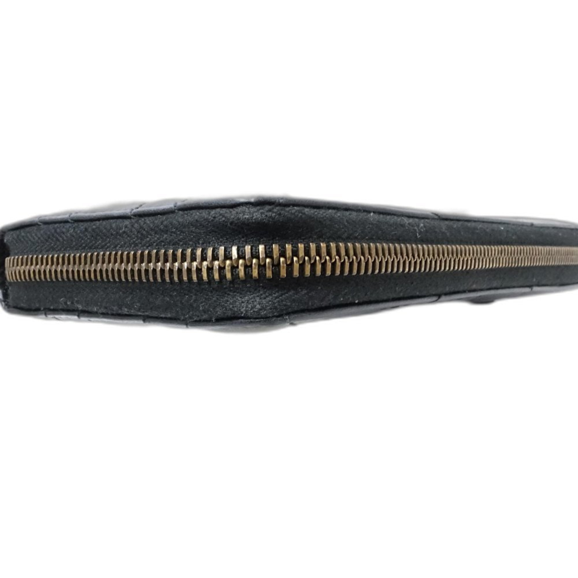 Gucci Black Leather Long Wallet (Bi-Fold) (Pre-Owned)