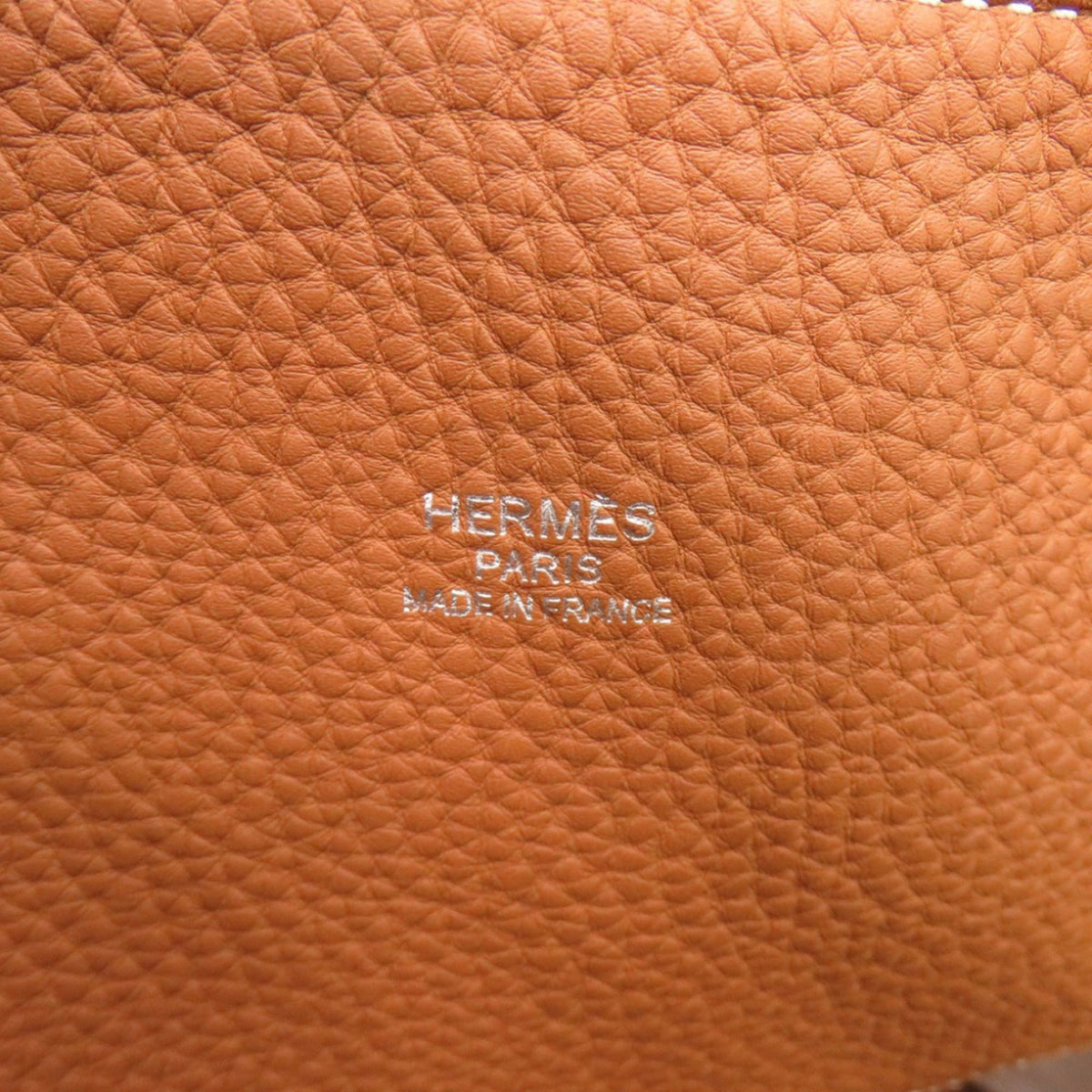 Hermes Brown Togo Leather Handbag (Pre-Owned)