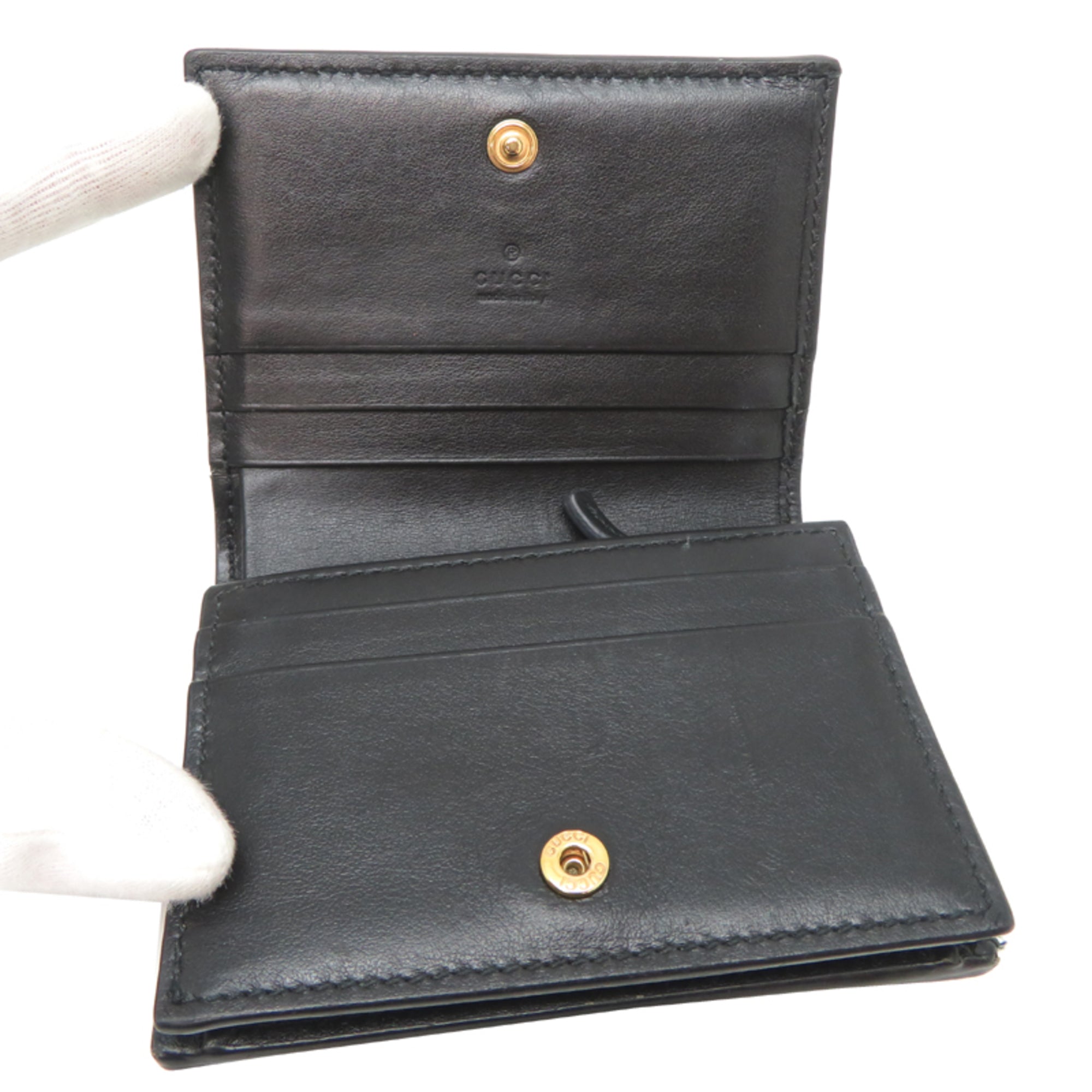 Gucci Black Leather Wallet (Bi-Fold) (Pre-Owned)