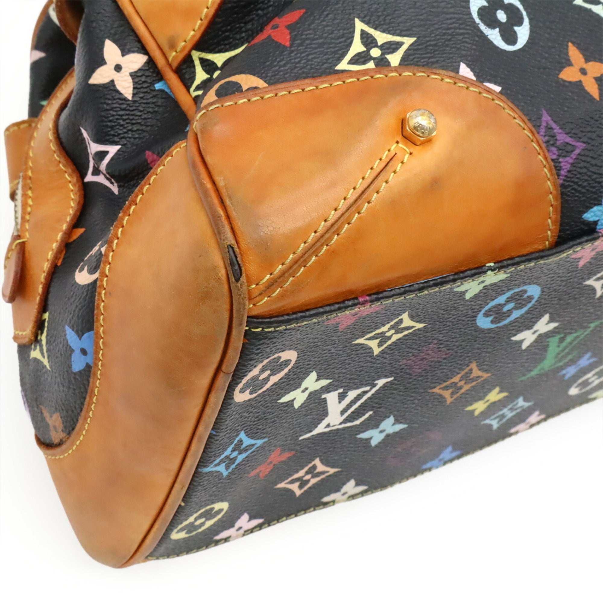 Louis Vuitton Black Multi-Color Noir Monogram Multicolore Handbag Shoulder Bag (Pre-Owned)