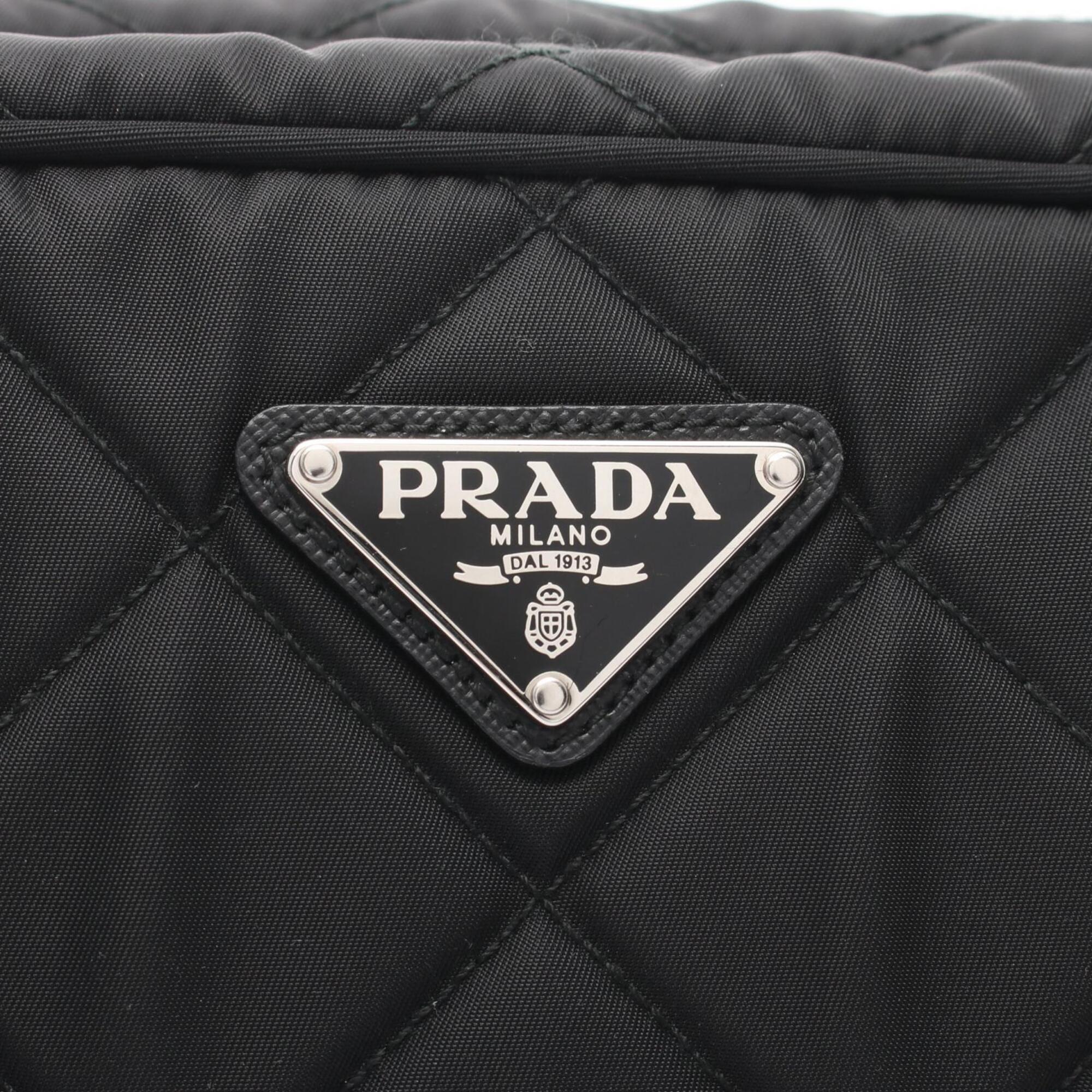 Prada Black Nylon Handbag Shoulder Bag (Pre-Owned)