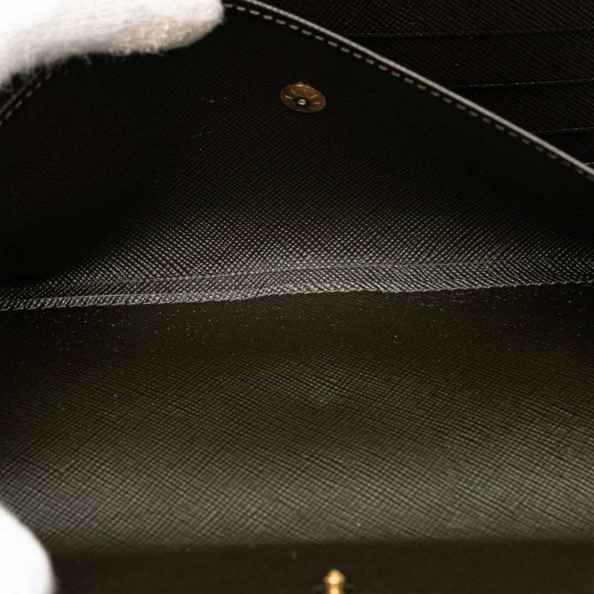 Louis Vuitton Brown Green Canvas Leather Long Wallet (Bi-Fold) (Pre-Owned)
