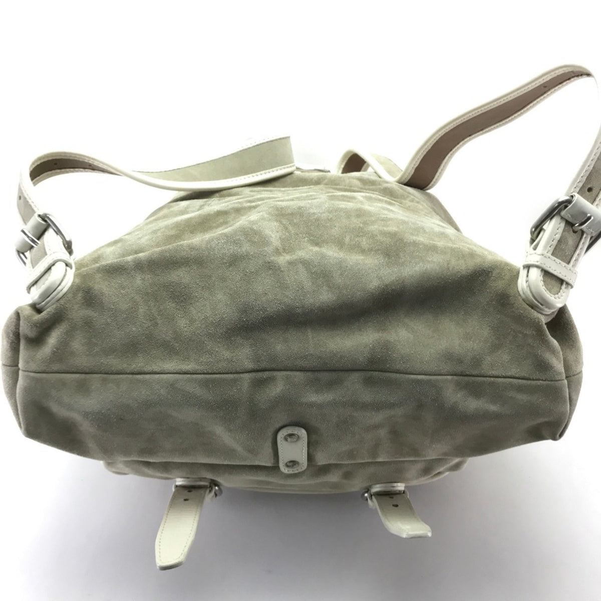 Bally Beige Suede Leather Backpack (Pre-Owned)