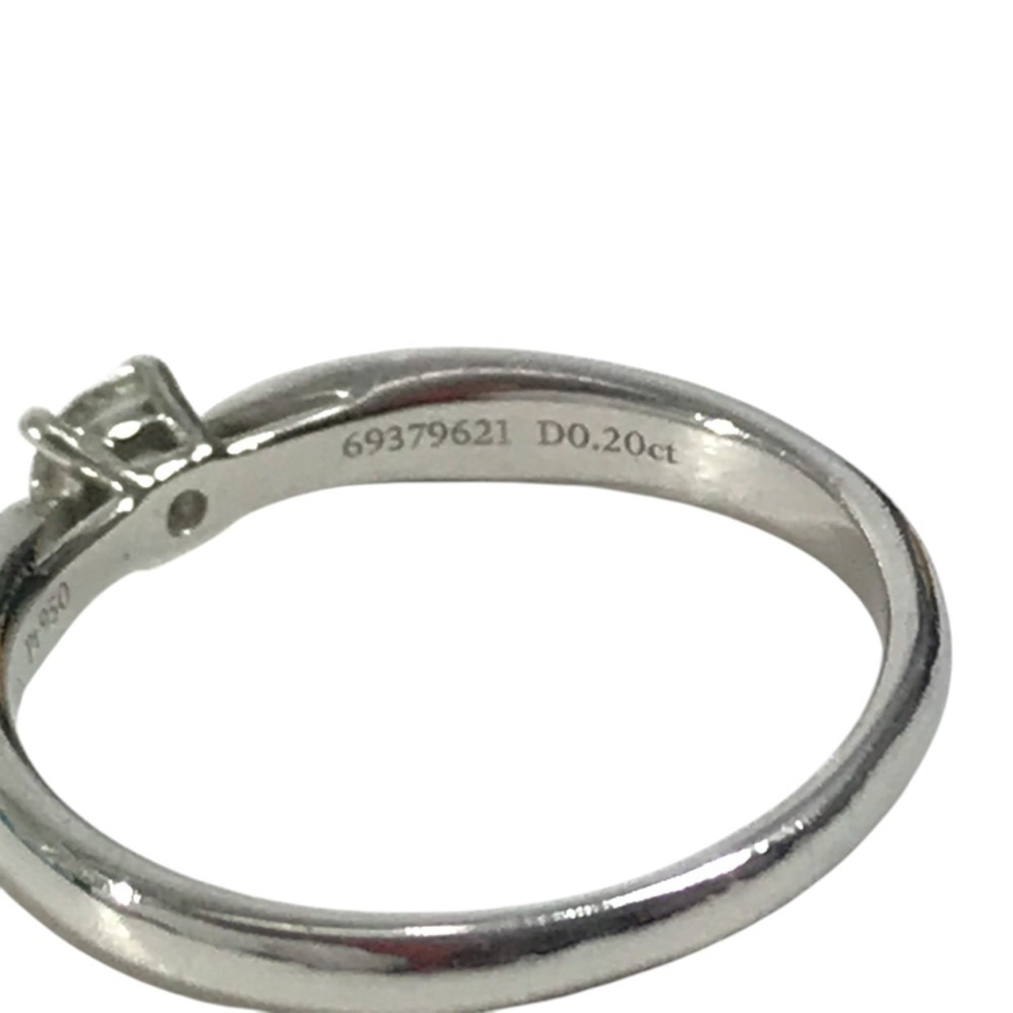 Tiffany Silver Platinum 950 Band Ring (Pre-Owned)
