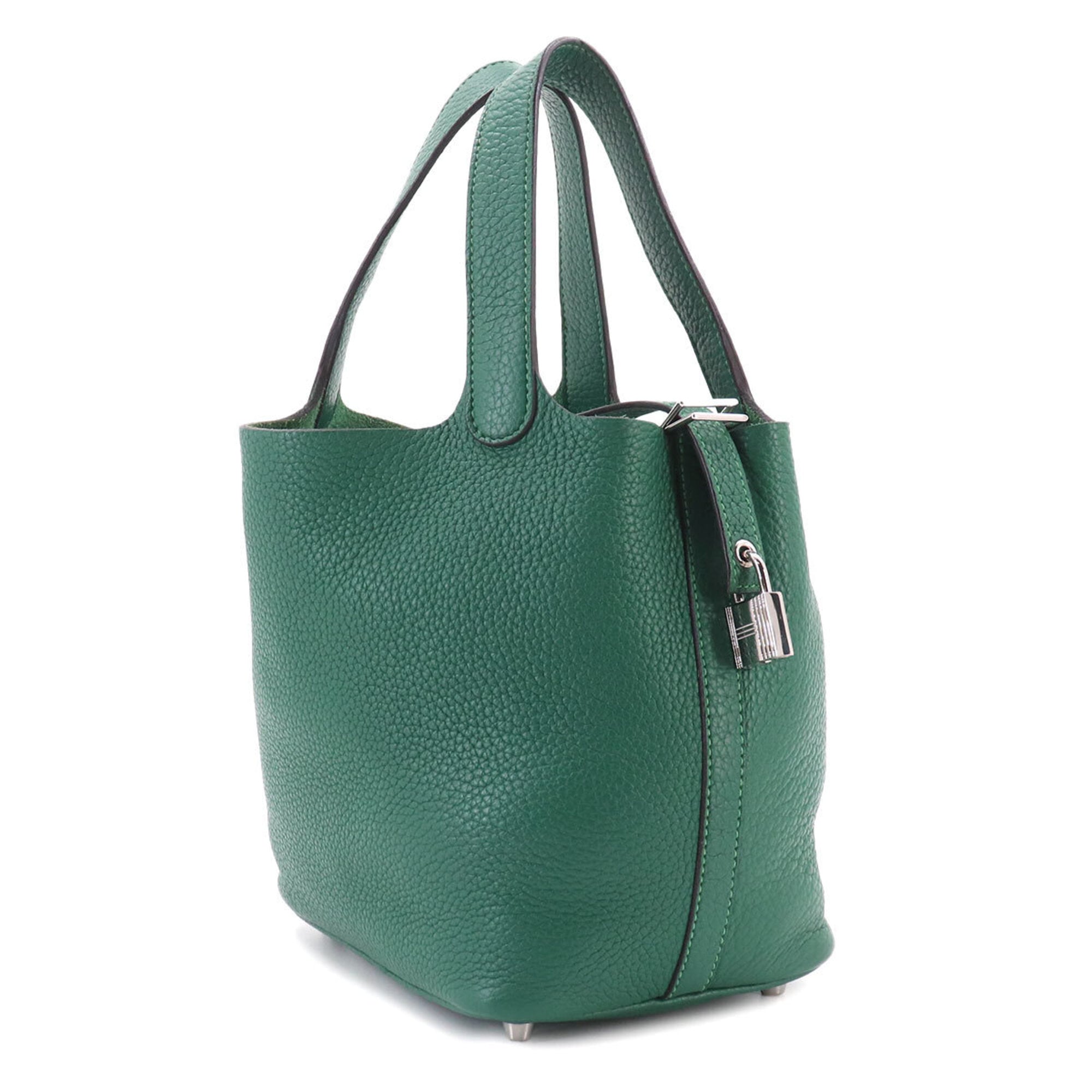 Piko Green Leather Handbag (Pre-Owned)