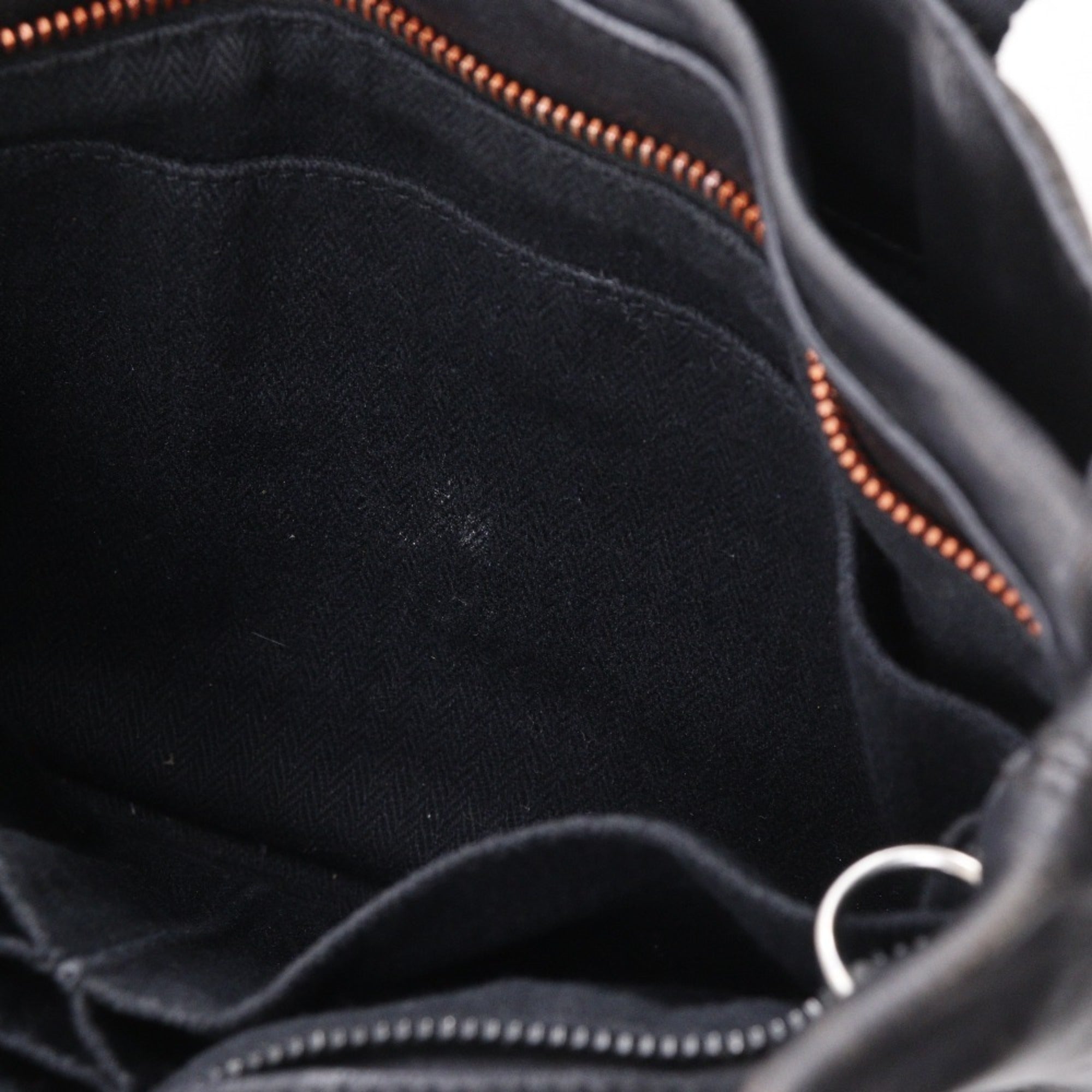 Hermes Black Veau Derma Handbag (Pre-Owned)