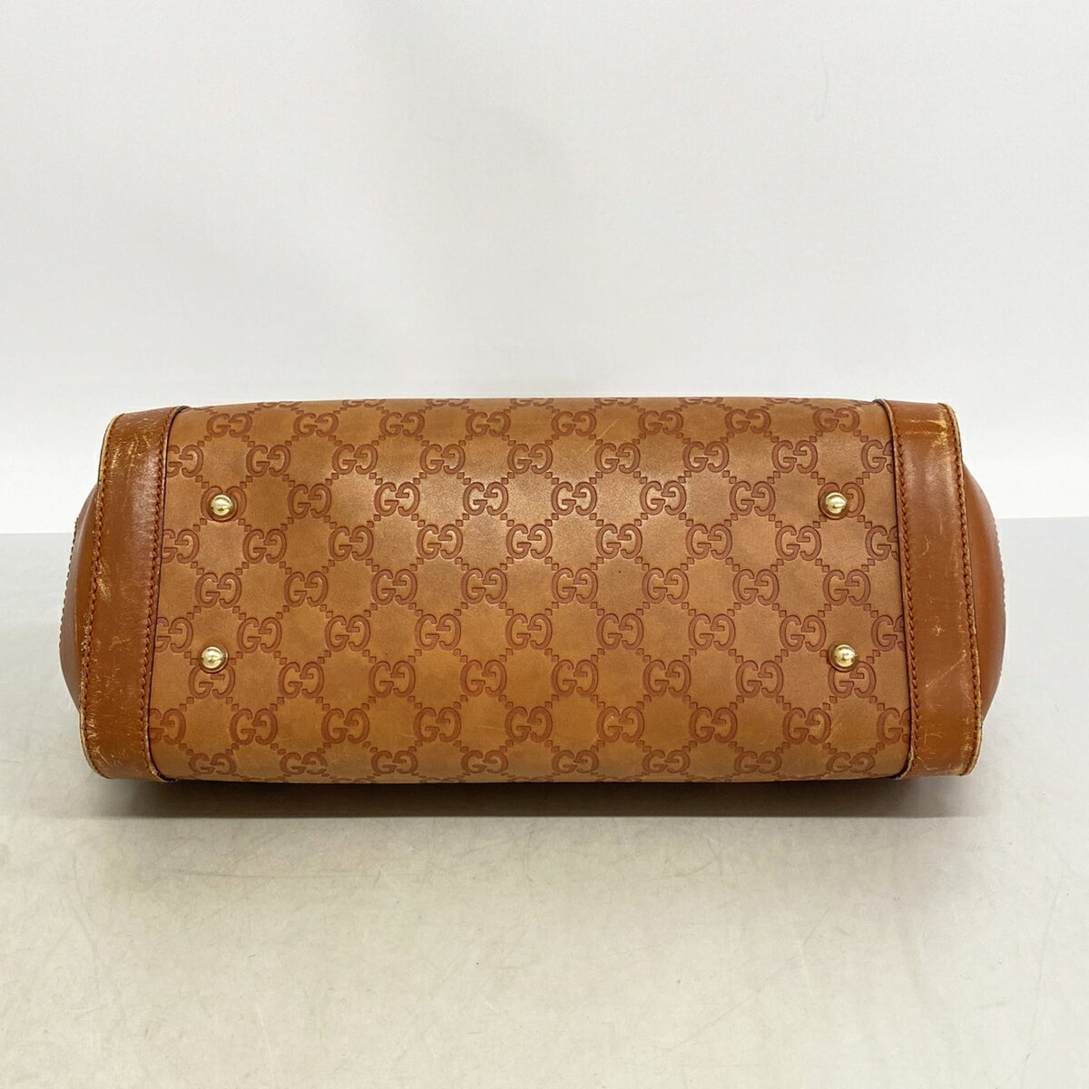 Gucci Brown Leather Shoulder Bag (Pre-Owned)