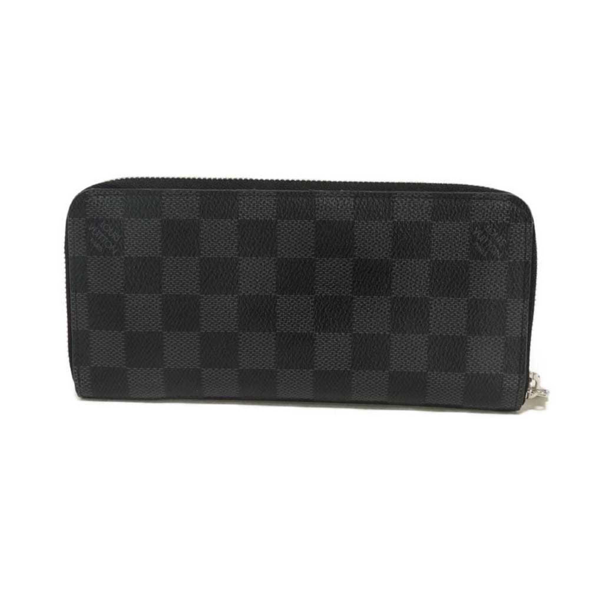 Louis Vuitton Black Damier Graphite Noir Damier Graphite Long Wallet (Bi-Fold) (Pre-Owned)