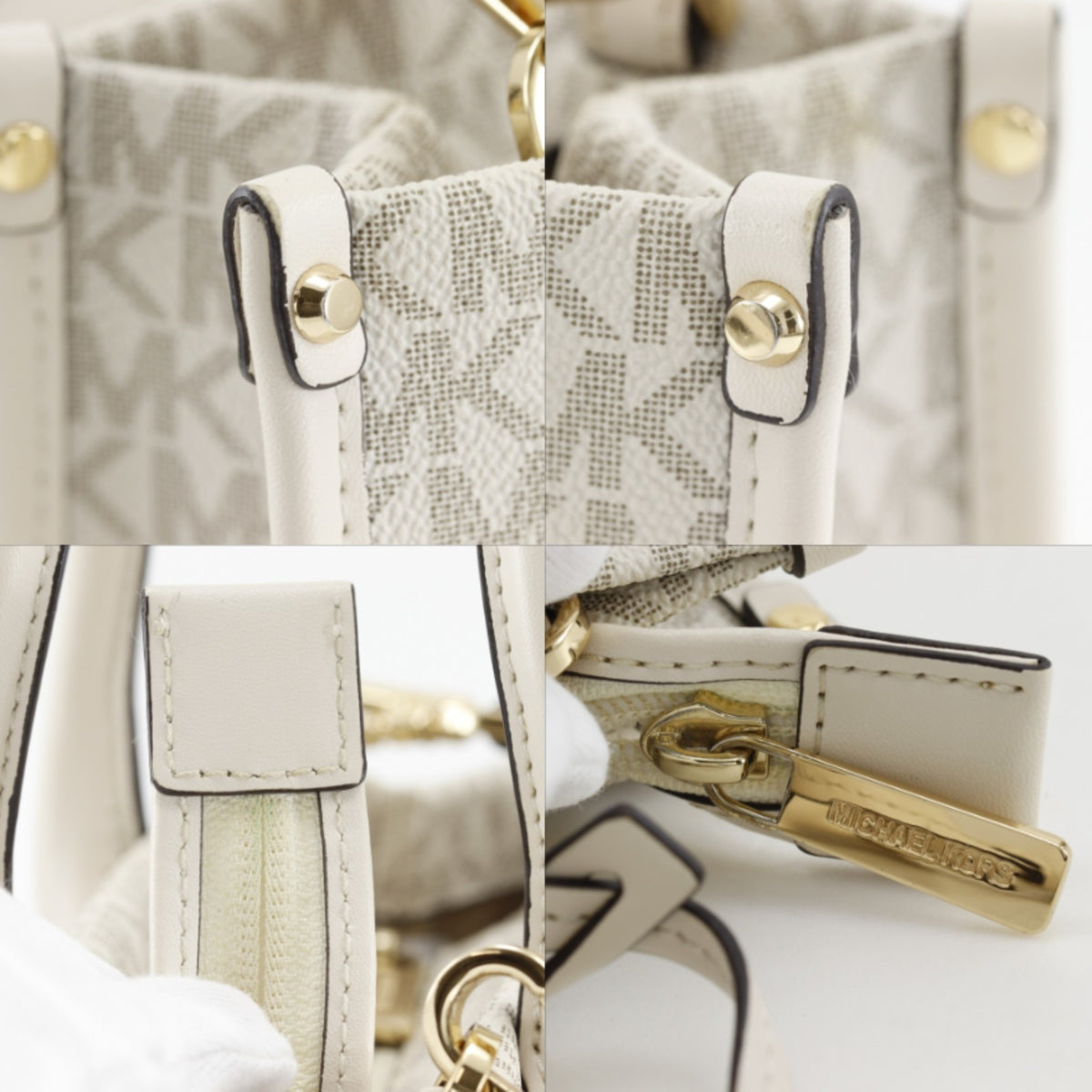 Michael Kors White Pvc Handbag (Pre-Owned)