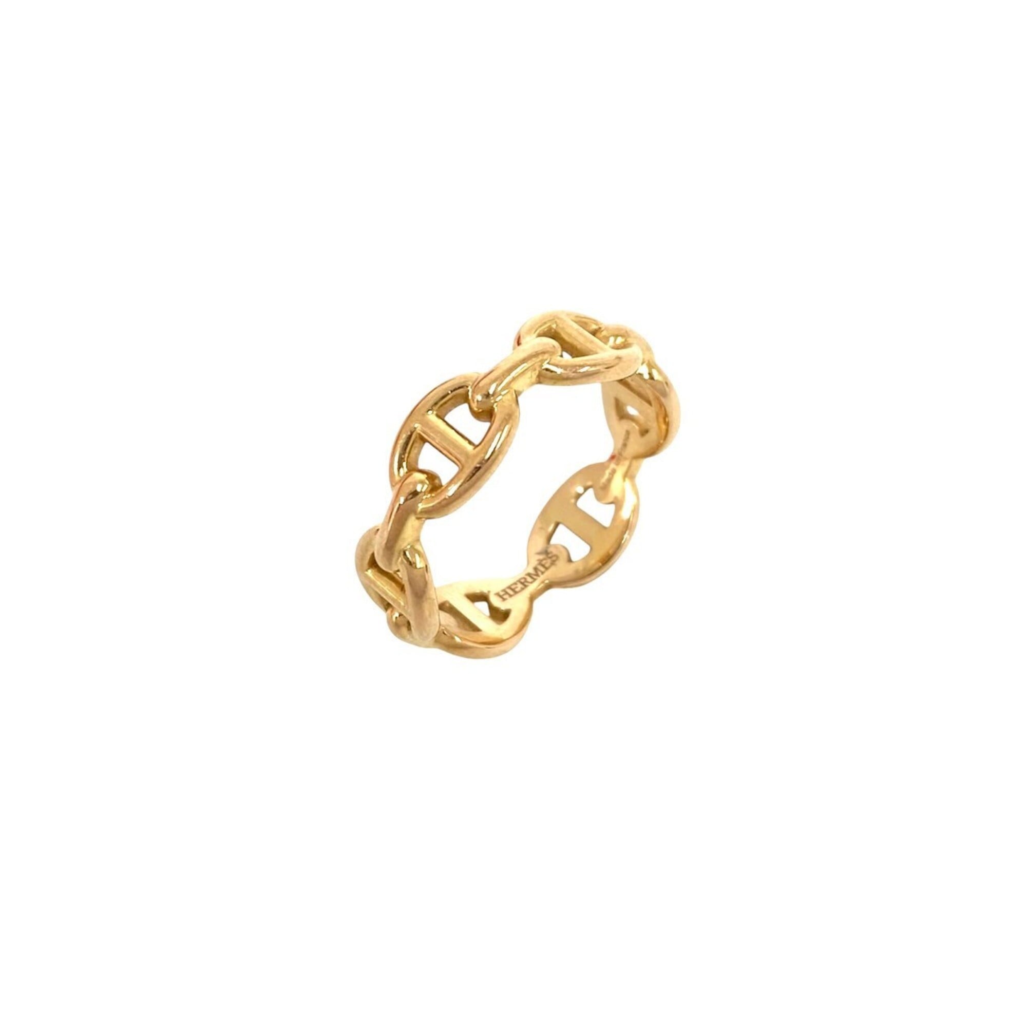 Hermes Gold Pink Gold (18K) Band Ring (Pre-Owned)