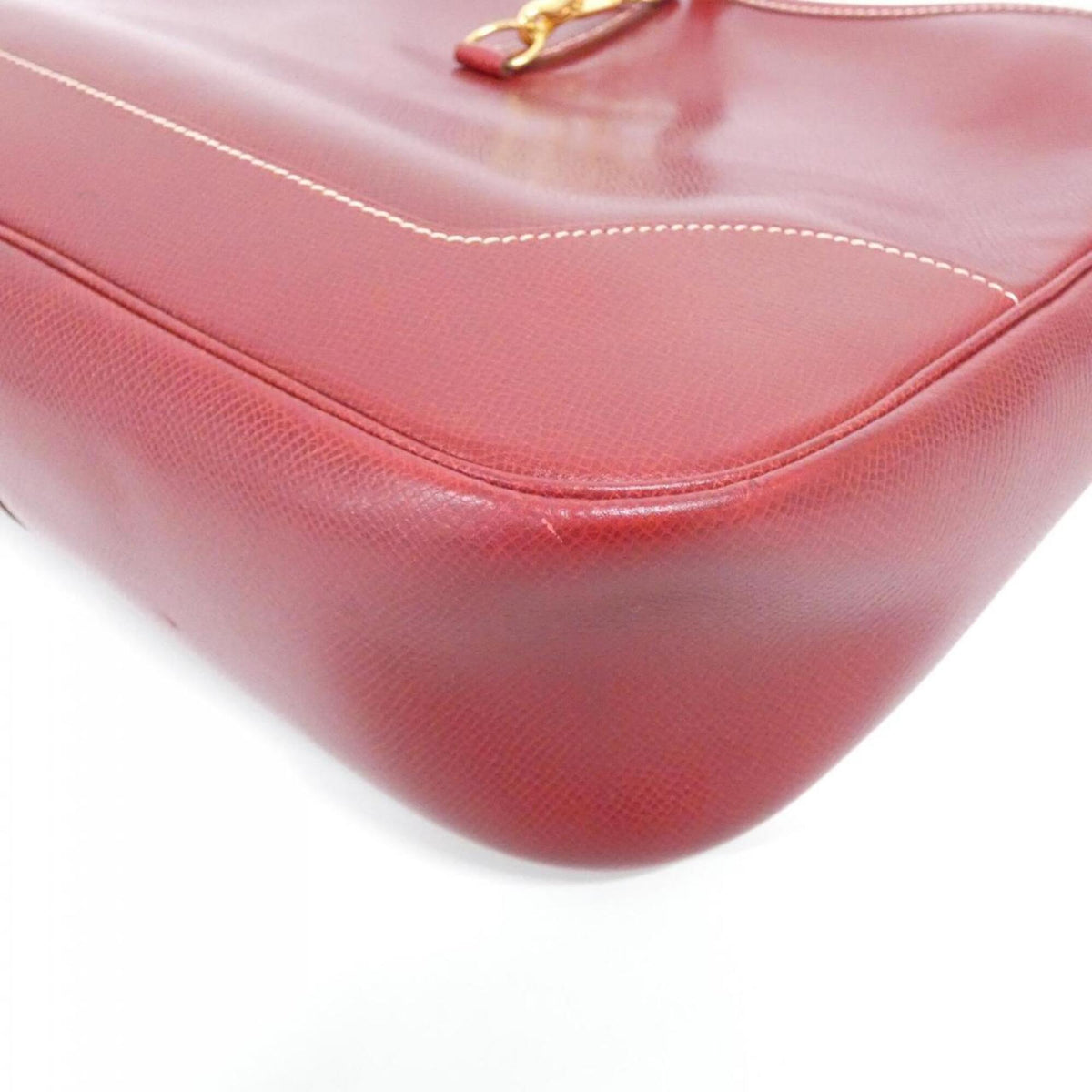 Hermes Rouge H Lisse Leather Shoulder Bag (Pre-Owned)