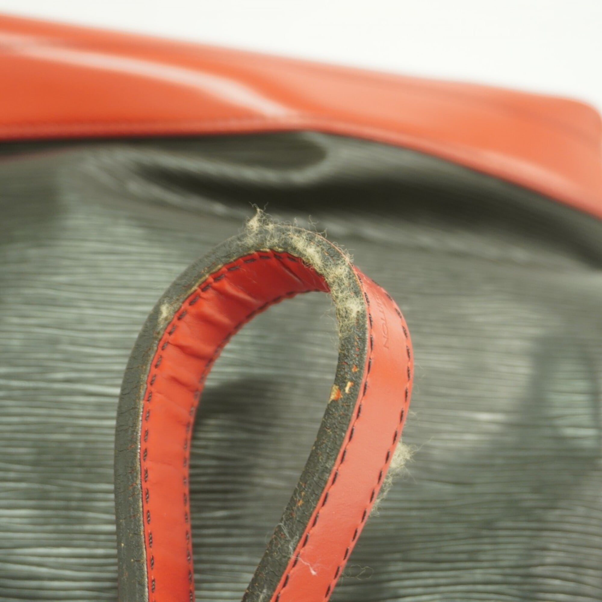 Louis Vuitton Castilian Red Noir Shoulder Bag (Pre-Owned)
