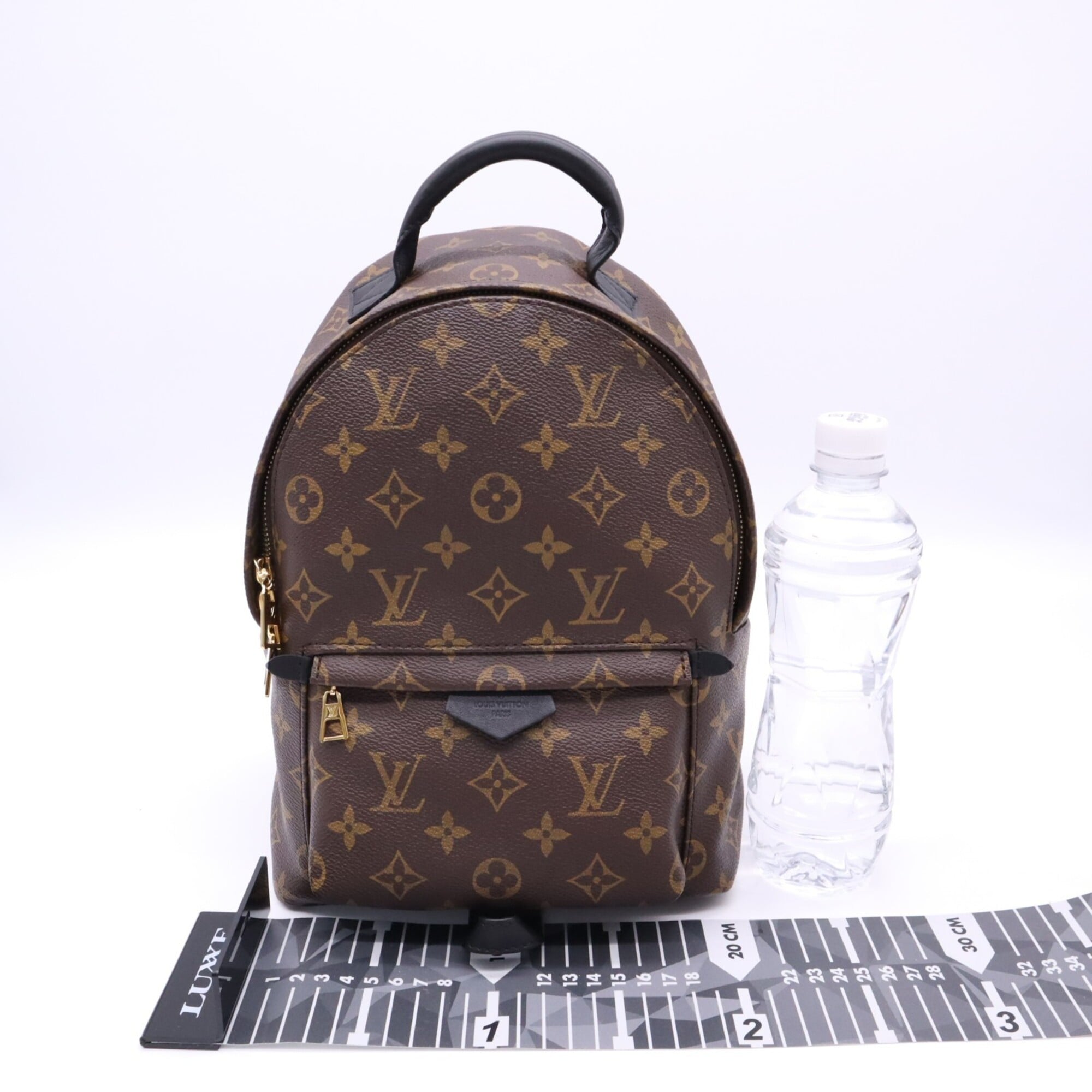 Louis Vuitton Monogram Beige Black Brown Coated Canvas Backpack (Pre-Owned)