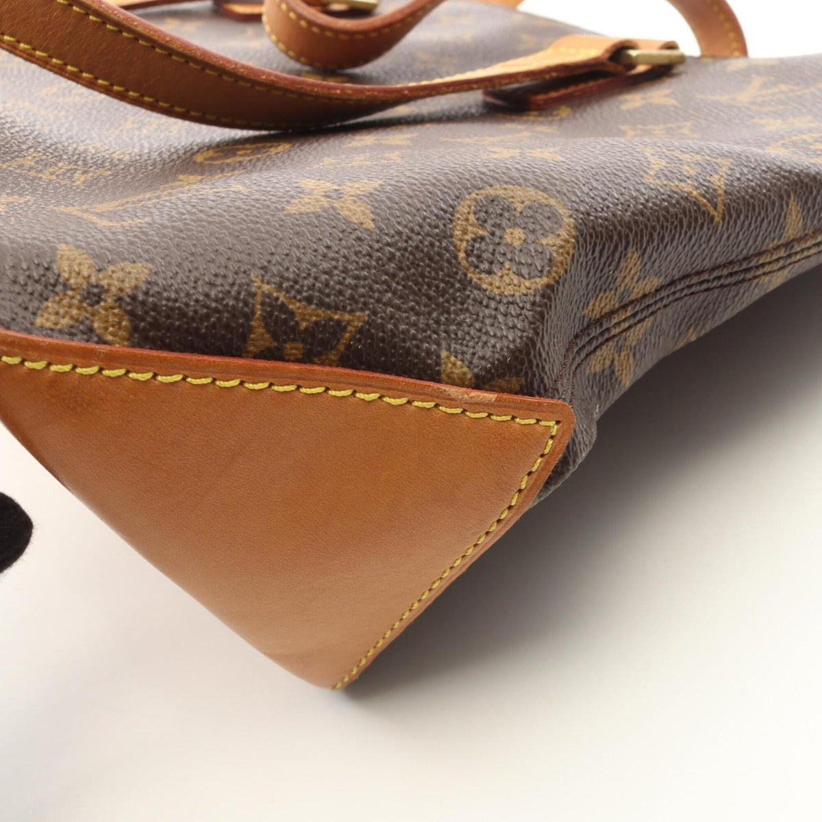 Louis Vuitton Brown Monogram Coated Canvas Leather Handbag Shoulder Bag (Pre-Owned)