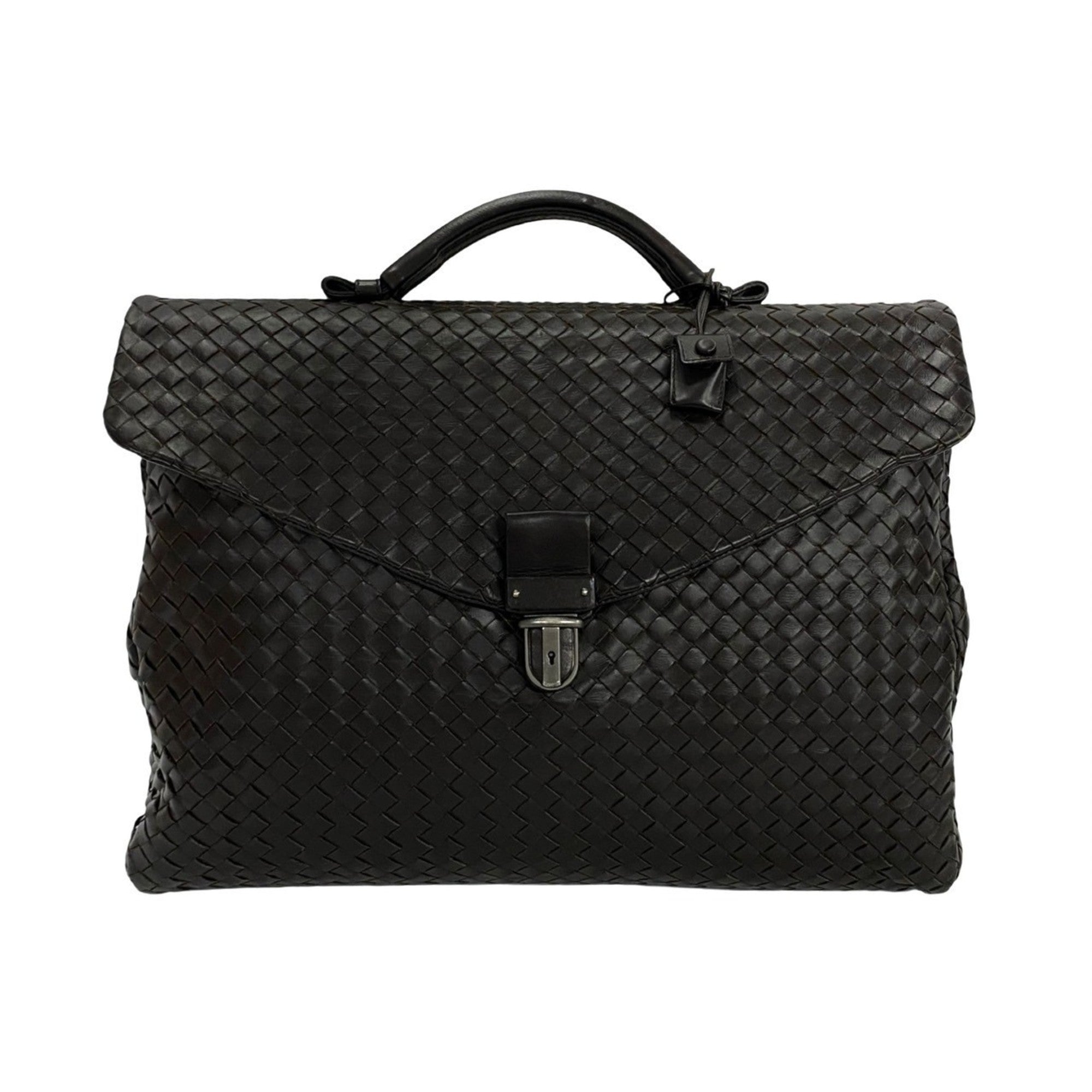 Bottega Veneta Brown Leather Handbag Tote Bag (Pre-Owned)