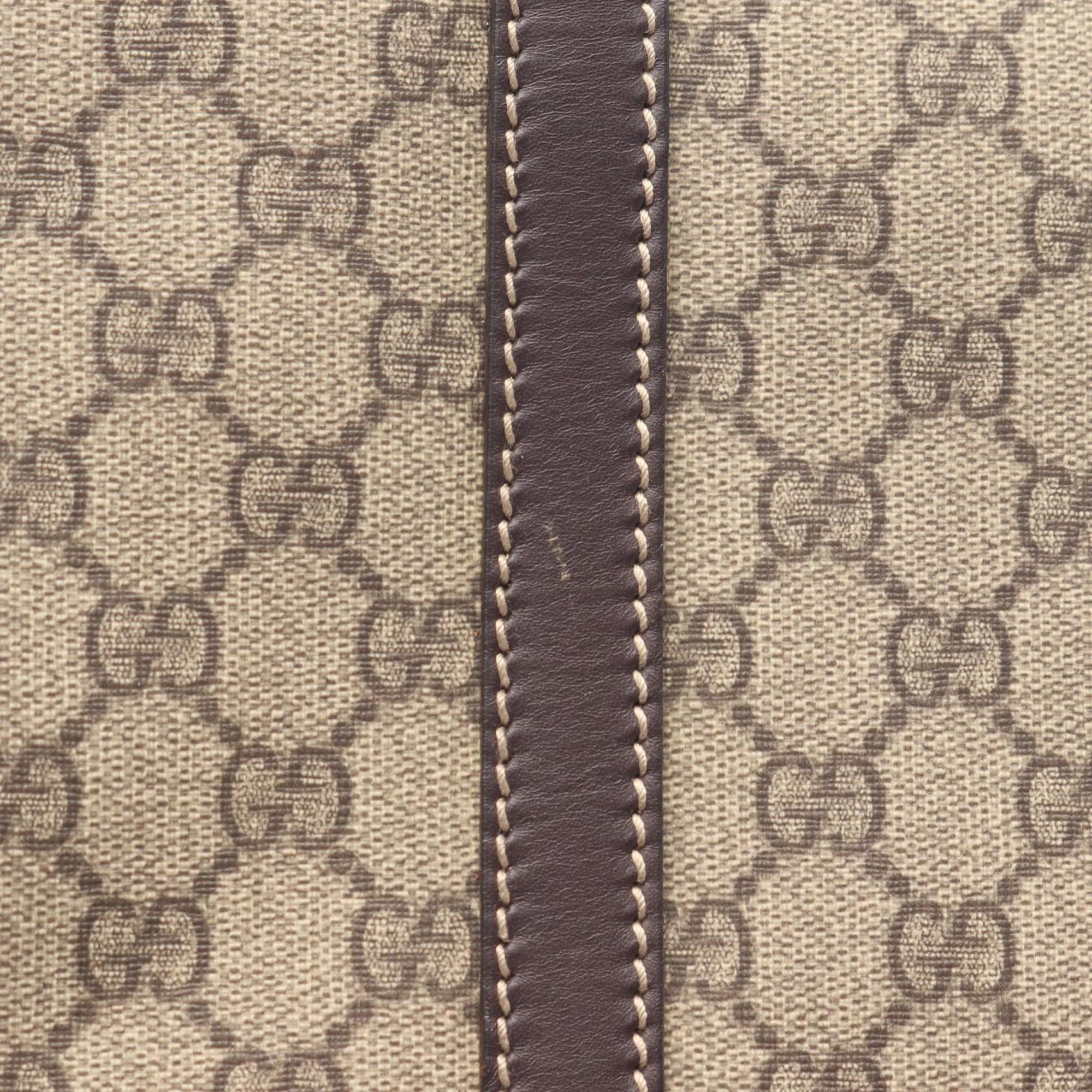 Gucci Beige Brown Pvc Leather Handbag Tote Bag (Pre-Owned)