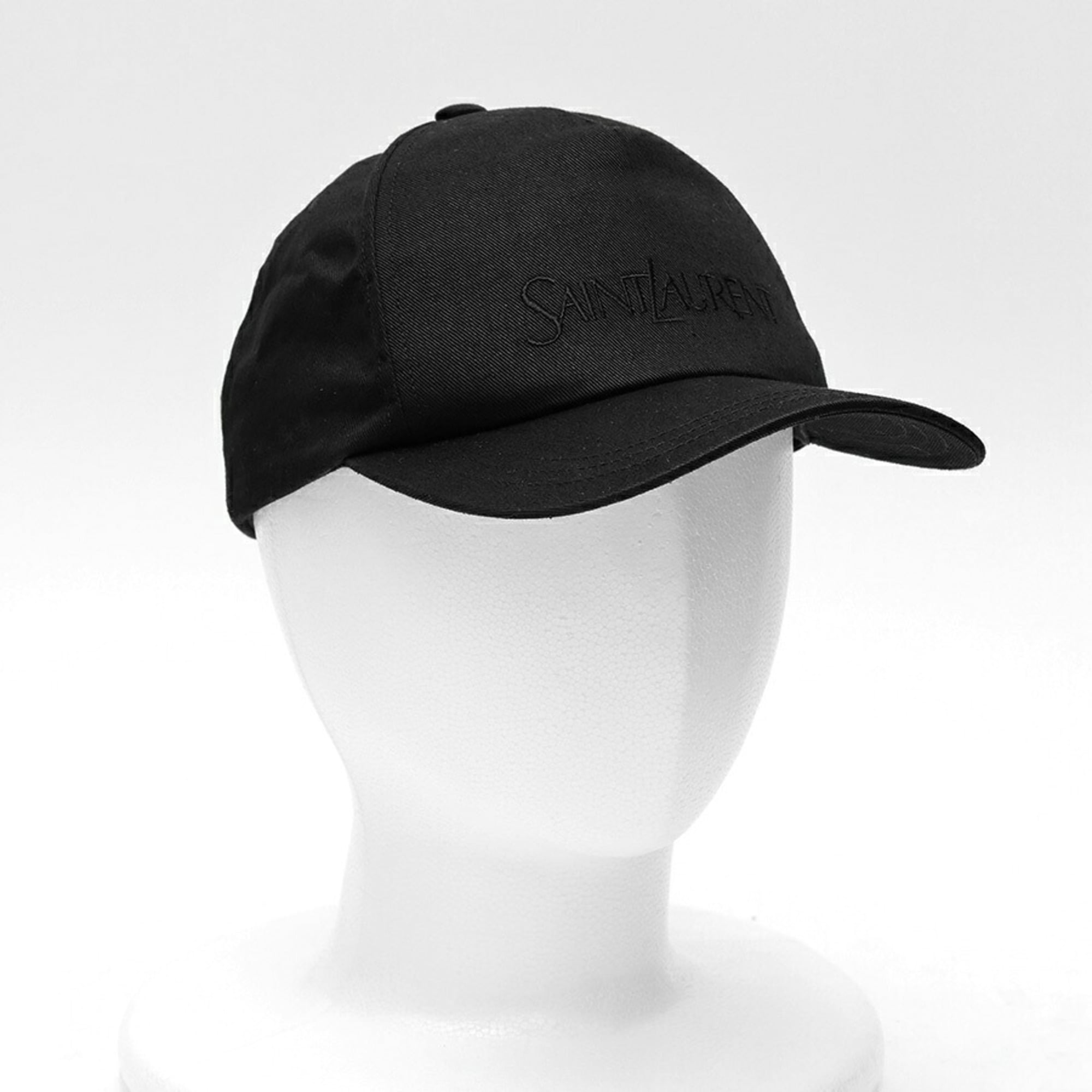 Yves Saint Laurent Black Cotton Linen Cap (Pre-Owned)