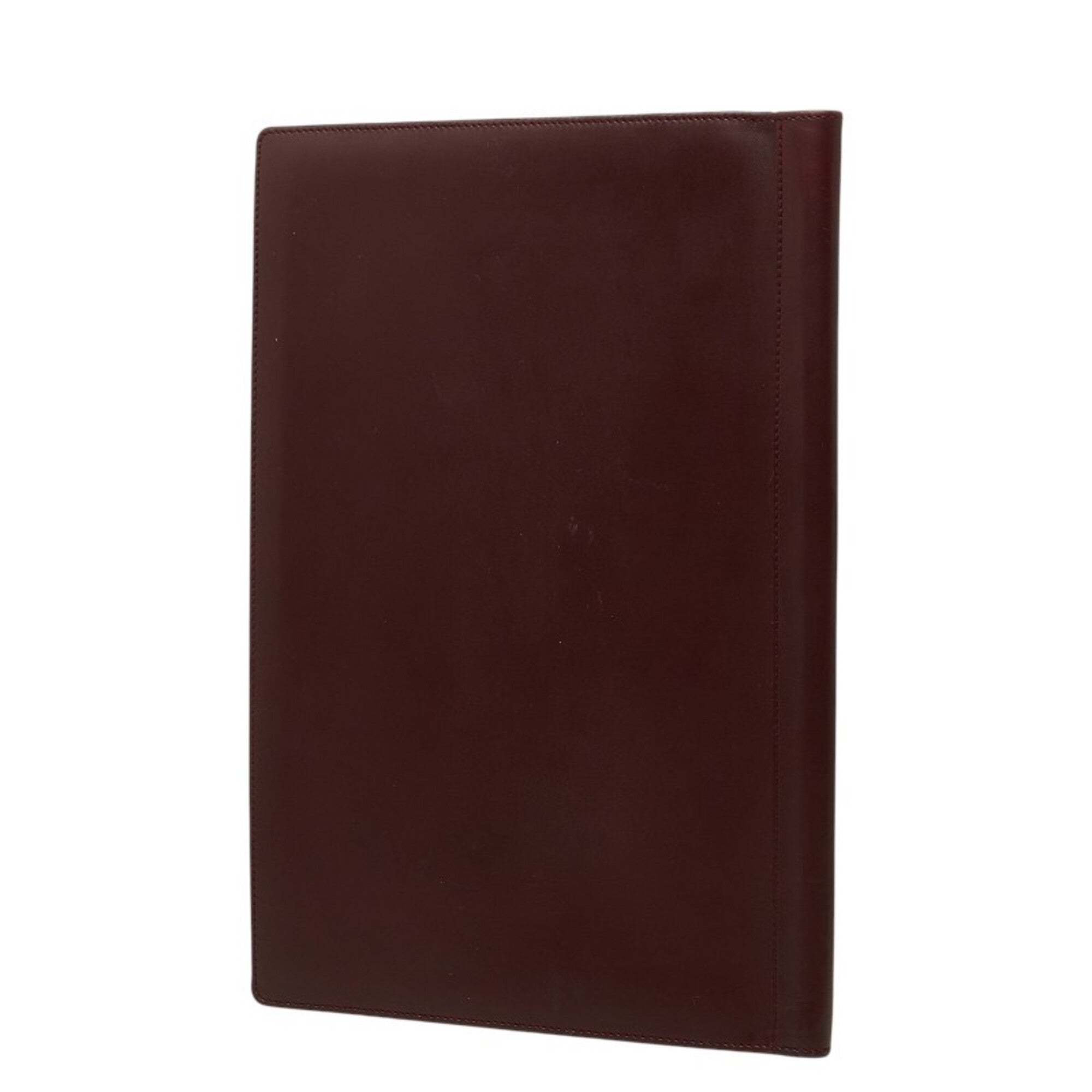 Gucci Bordeaux Red Color Wine Leather Document Case (Pre-Owned)